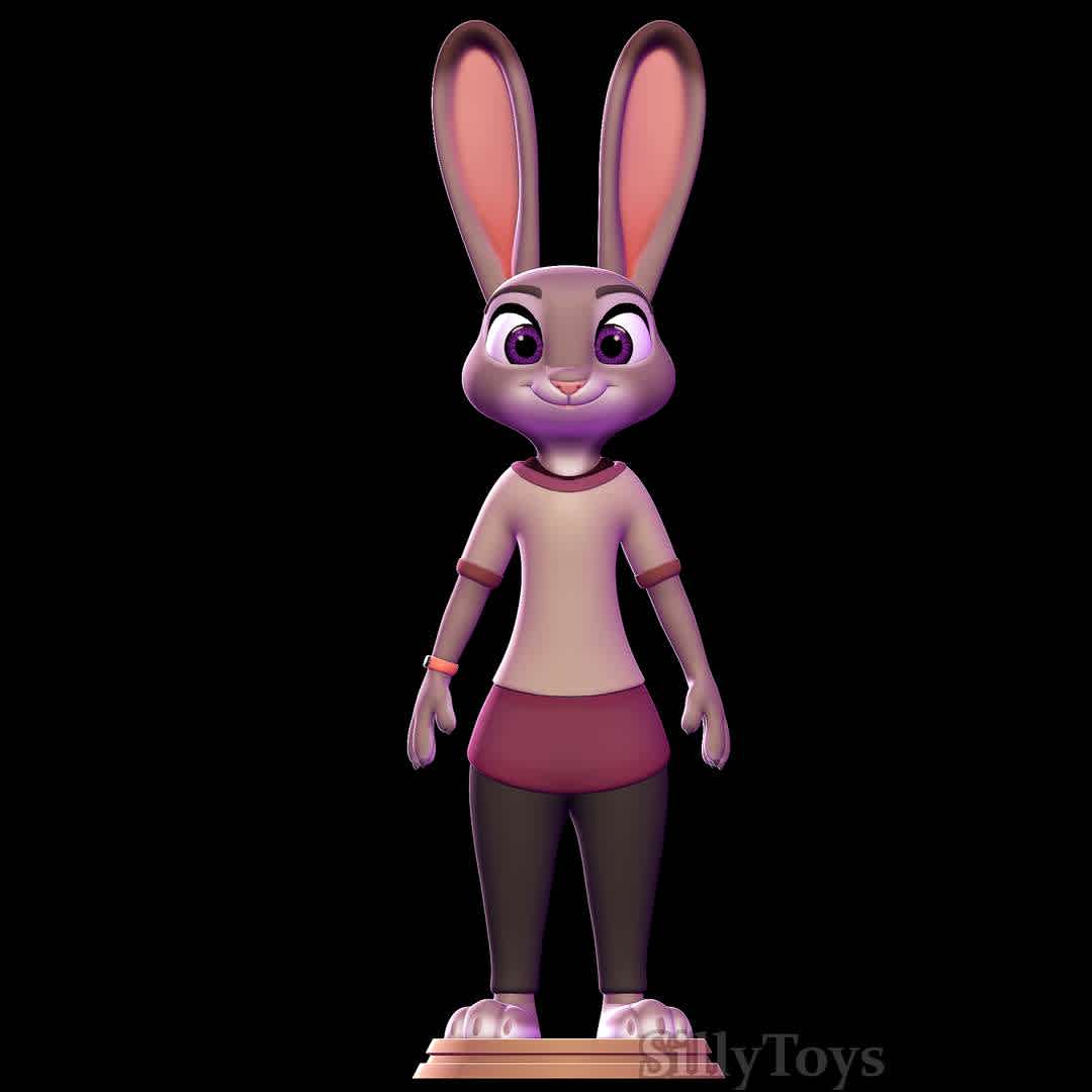 judy hopps casual outfit - zootopia - judy hopps with casual outfit
 - The best files for 3D printing in the world. Stl models divided into parts to facilitate 3D printing. All kinds of characters, decoration, cosplay, prosthetics, pieces. Quality in 3D printing. Affordable 3D models. Low cost. Collective purchases of 3D files.