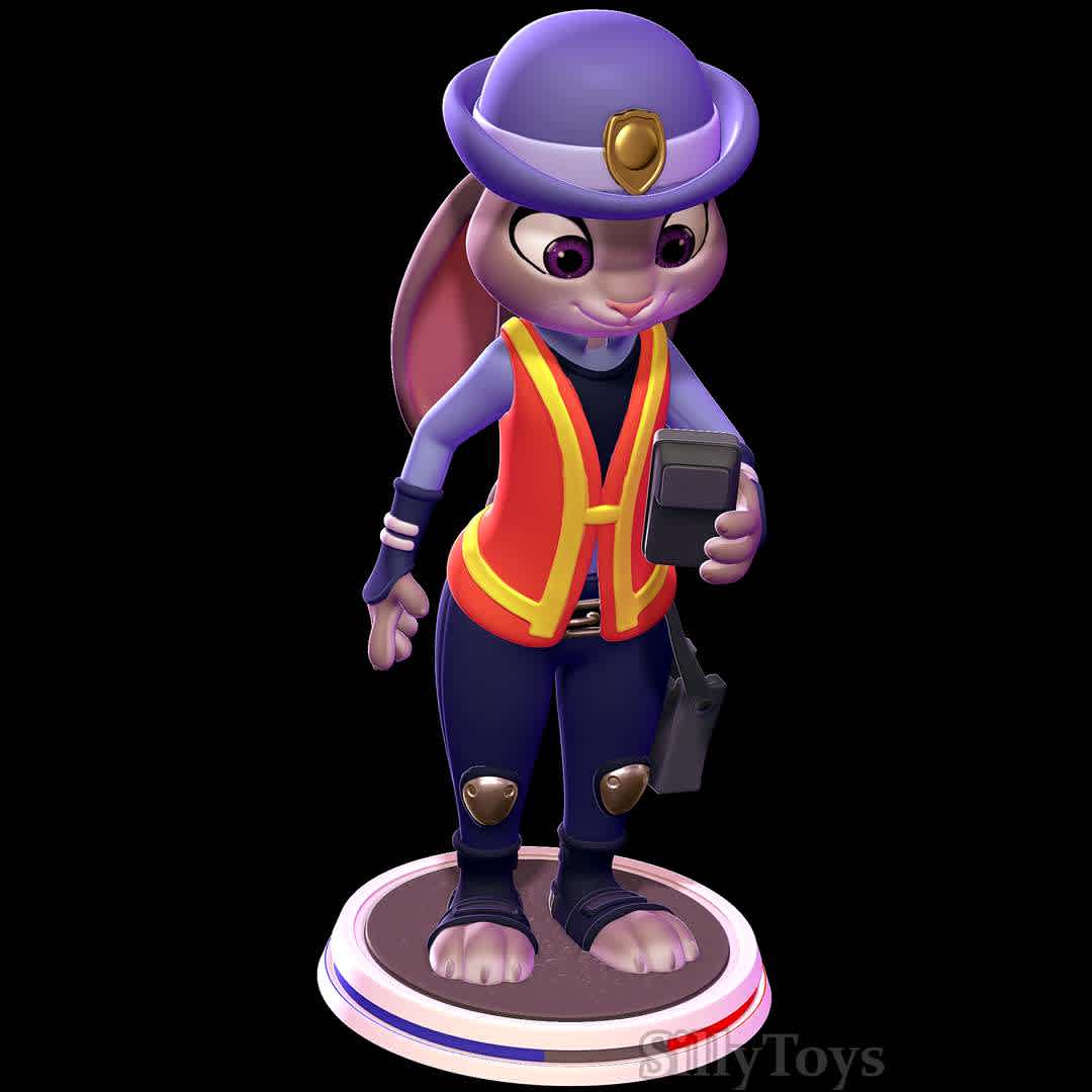 judy hopps meter maid - zootopia - judy hopps with meter maid outfit. the device and purse must be glued to the character.
 - The best files for 3D printing in the world. Stl models divided into parts to facilitate 3D printing. All kinds of characters, decoration, cosplay, prosthetics, pieces. Quality in 3D printing. Affordable 3D models. Low cost. Collective purchases of 3D files.