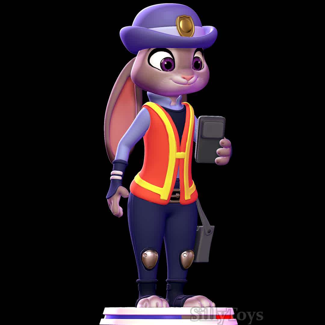 judy hopps meter maid - zootopia - judy hopps with meter maid outfit. the device and purse must be glued to the character.
 - The best files for 3D printing in the world. Stl models divided into parts to facilitate 3D printing. All kinds of characters, decoration, cosplay, prosthetics, pieces. Quality in 3D printing. Affordable 3D models. Low cost. Collective purchases of 3D files.