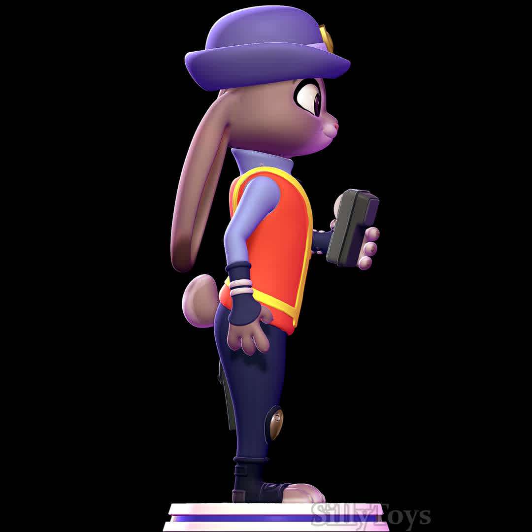 judy hopps meter maid - zootopia - judy hopps with meter maid outfit. the device and purse must be glued to the character.
 - The best files for 3D printing in the world. Stl models divided into parts to facilitate 3D printing. All kinds of characters, decoration, cosplay, prosthetics, pieces. Quality in 3D printing. Affordable 3D models. Low cost. Collective purchases of 3D files.