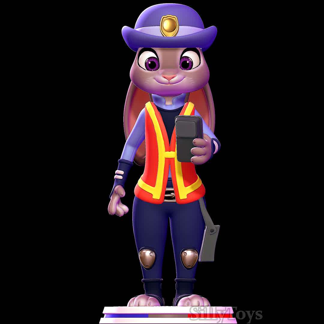 judy hopps meter maid - zootopia - judy hopps with meter maid outfit. the device and purse must be glued to the character.
 - The best files for 3D printing in the world. Stl models divided into parts to facilitate 3D printing. All kinds of characters, decoration, cosplay, prosthetics, pieces. Quality in 3D printing. Affordable 3D models. Low cost. Collective purchases of 3D files.