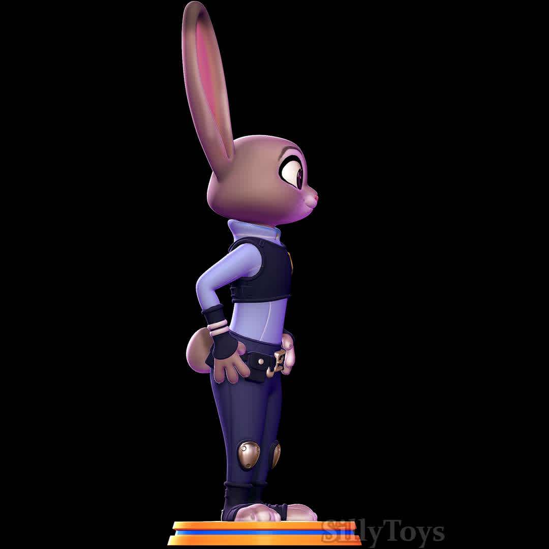 judy hopps - zootopia - judy hopps with cop outfit
 - The best files for 3D printing in the world. Stl models divided into parts to facilitate 3D printing. All kinds of characters, decoration, cosplay, prosthetics, pieces. Quality in 3D printing. Affordable 3D models. Low cost. Collective purchases of 3D files.