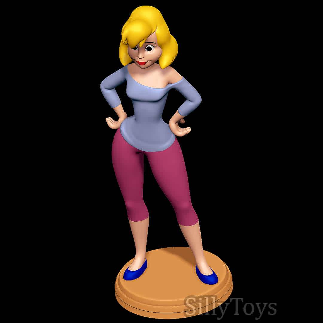 Katie Ka-Boom - Animaniacs - Good old katie - The best files for 3D printing in the world. Stl models divided into parts to facilitate 3D printing. All kinds of characters, decoration, cosplay, prosthetics, pieces. Quality in 3D printing. Affordable 3D models. Low cost. Collective purchases of 3D files.