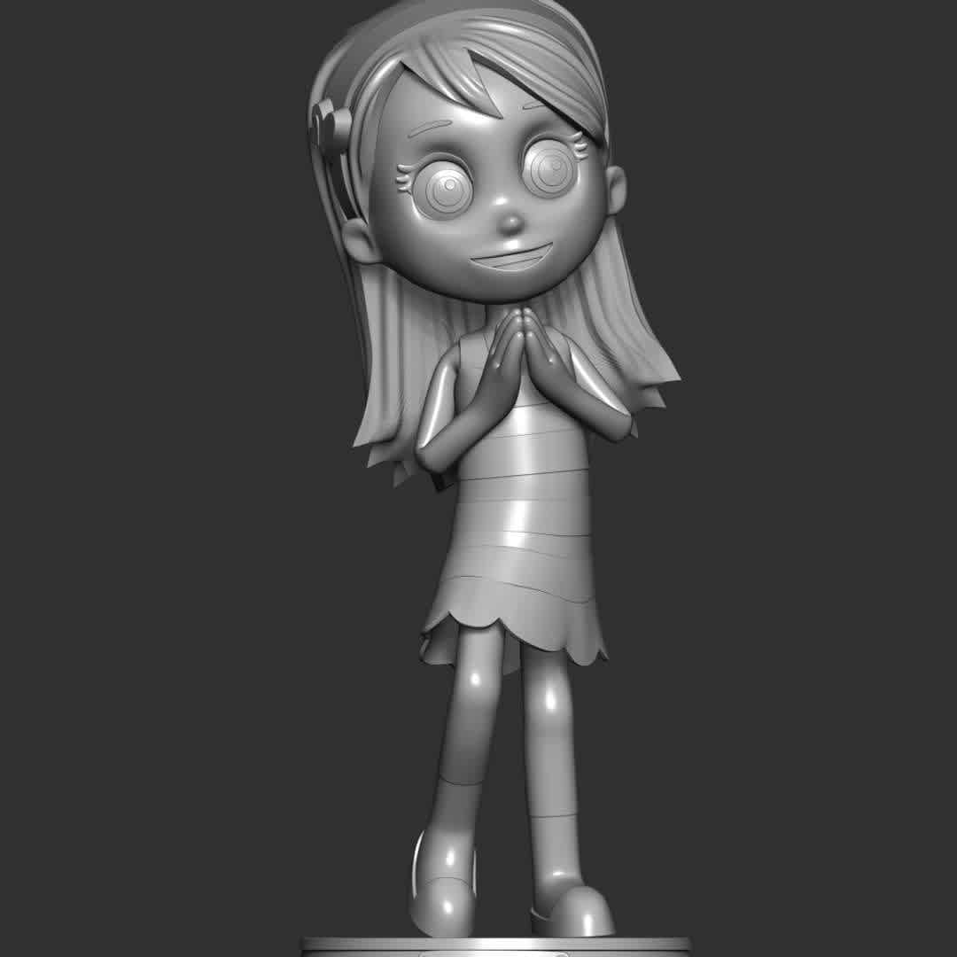 Katie - Paw Patrol - **Katie is a young girl who works at the Adventure Bay pet parlor. She is loving and caring and also has a pet cat named Cali**

**The model ready for 3D printing.**

These information of model:

**- The height of current model is 20 cm and you can free to scale it.**

**- Format files: STL, OBJ to supporting 3D printing.**

**- Can be assembled without glue (glue is optional)**

**- Split down to 3 parts**

**- ZTL format for Zbrush for you to customize as you like.**

Please don't hesitate to contact me if you have any issues question.

If you see this model useful, please vote positively for it. - Os melhores arquivos para impressão 3D do mundo. Modelos stl divididos em partes para facilitar a impressão 3D. Todos os tipos de personagens, decoração, cosplay, próteses, peças. Qualidade na impressão 3D. Modelos 3D com preço acessível. Baixo custo. Compras coletivas de arquivos 3D.