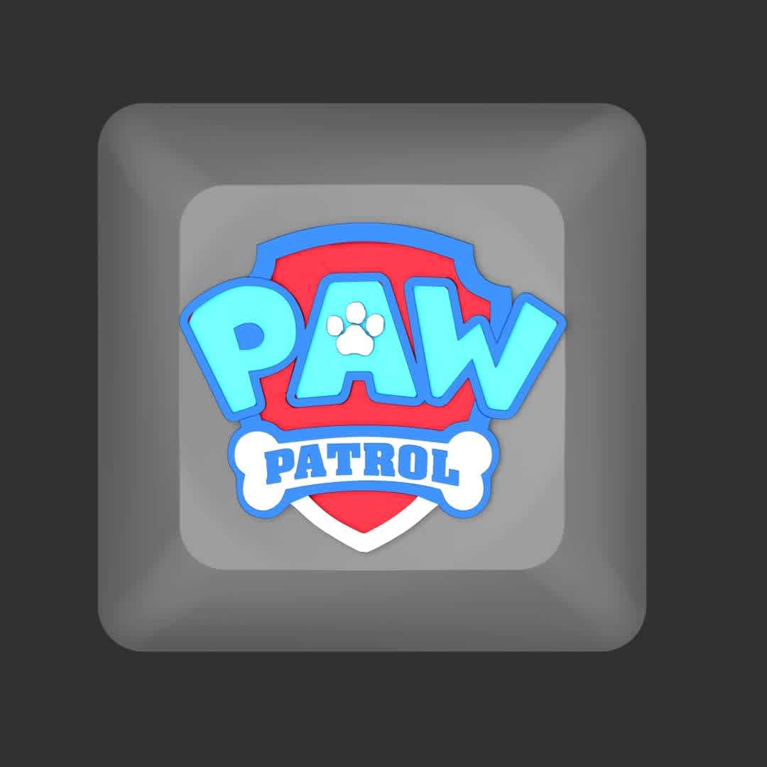 Keycaps Paw Patrol Badge - **- Format files: STL, OBJ to supporting 3D printing.**

The List  keycap includes:
**- Logo paw troll team**

**- Badge team**

**- Chase Badge**

**- Marshall Badge**

**- Rubble Badge**

**- Skye Badge**

**- Rocky Badge**

**- Everest Badge**

**- Zuma Badge**

**- Tracker Badge**

Please don't hesitate to contact me if you have any issues question. - The best files for 3D printing in the world. Stl models divided into parts to facilitate 3D printing. All kinds of characters, decoration, cosplay, prosthetics, pieces. Quality in 3D printing. Affordable 3D models. Low cost. Collective purchases of 3D files.