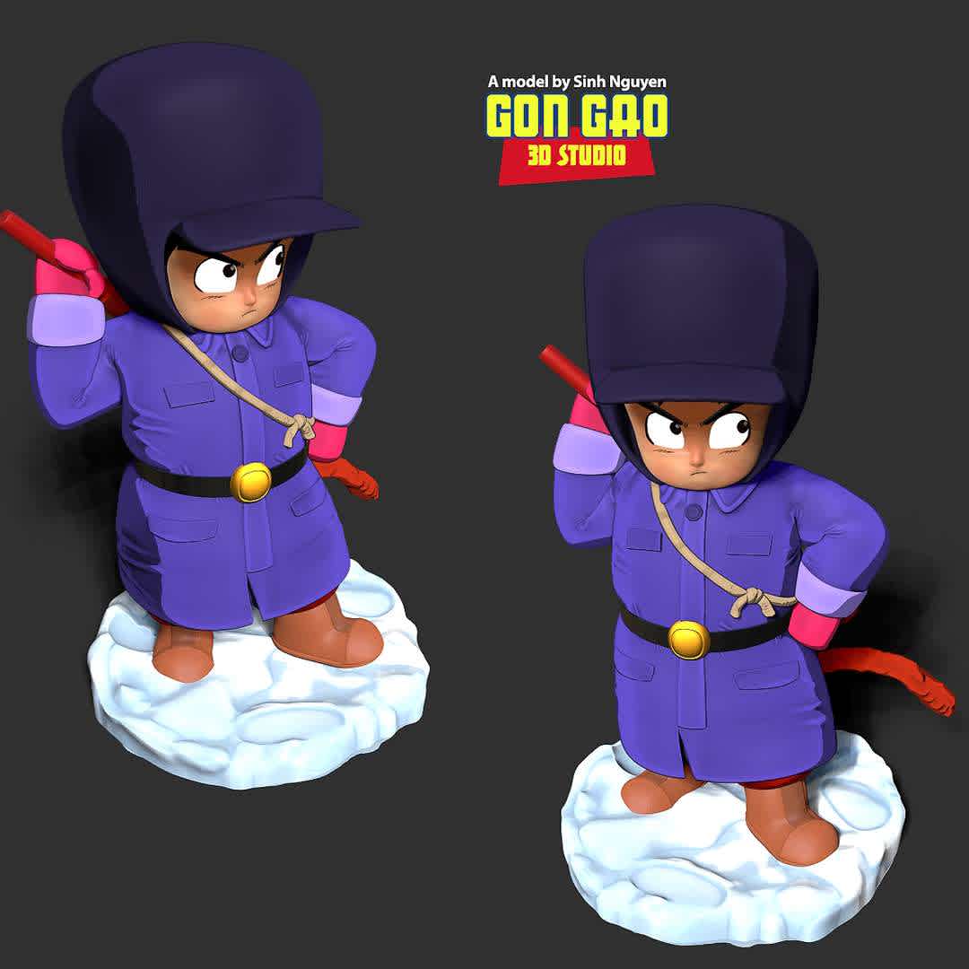 Kid Goku in Winter Outfit - "Do you remember which chapter Kid Goku wore this outfit in the Dragon Ball manga? :))"

Basic parameters:

- STL format for 3D printing with 05 discrete objects
- Model height: 20cm
- Version 1.0: Polygons: 1668869 & Vertices: 1018704

Model ready for 3D printing.

Please vote positively for me if you find this model useful. - The best files for 3D printing in the world. Stl models divided into parts to facilitate 3D printing. All kinds of characters, decoration, cosplay, prosthetics, pieces. Quality in 3D printing. Affordable 3D models. Low cost. Collective purchases of 3D files.