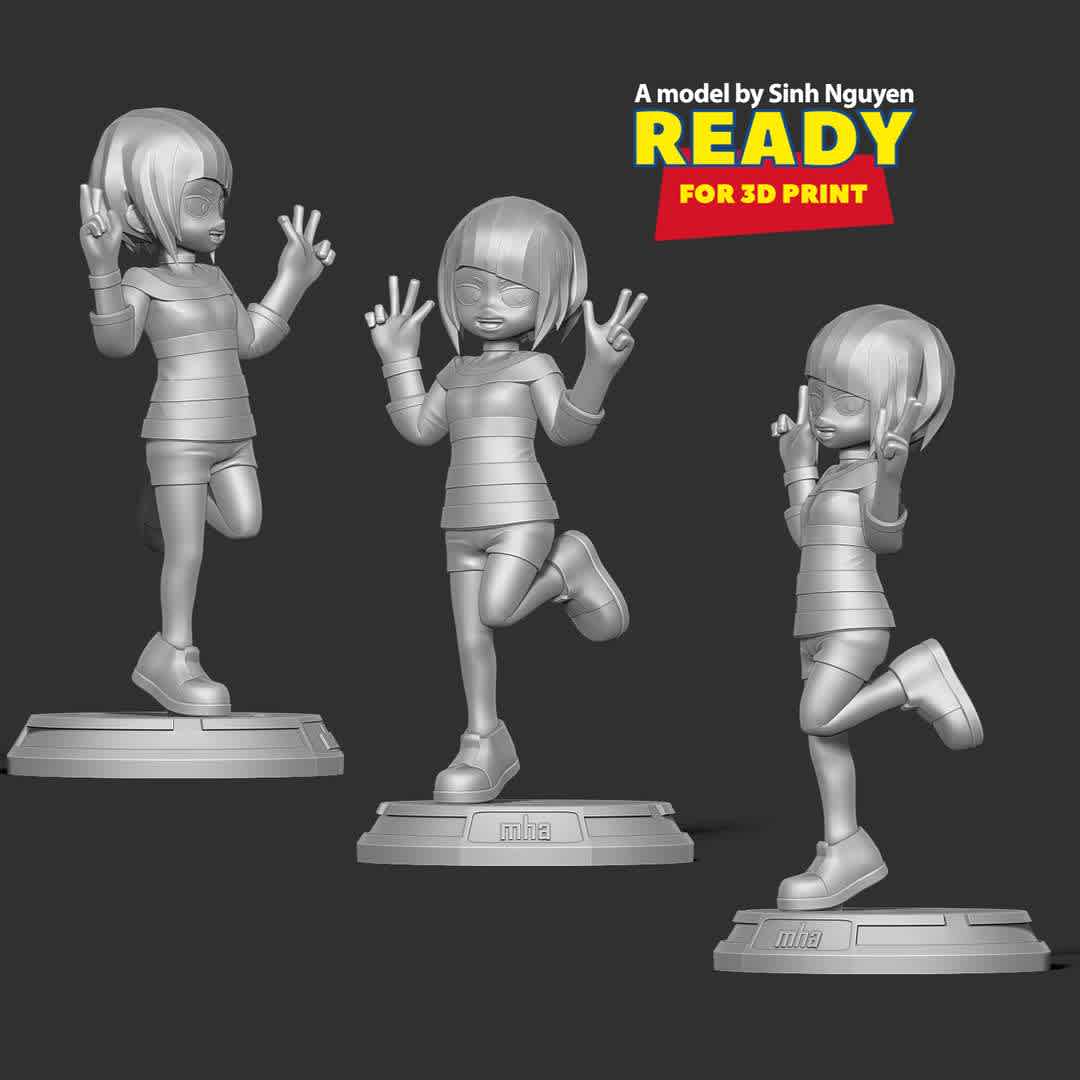 Kid Kyoka Jiro - Kyoka Jiro looked pretty when she was young, didn't she?

Basic parameters:

- STL, OBJ format for 3D printing with 4 discrete objects
- ZTL format for Zbrush (version 2019.1.2 or later)
- Model height: 18cm
- Version 1.0 - Polygons: 1443017 & Vertices: 813060

Model ready for 3D printing.

Please vote positively for me if you find this model useful. - Los mejores archivos para impresión 3D del mundo. Modelos Stl divididos en partes para facilitar la impresión 3D. Todo tipo de personajes, decoración, cosplay, prótesis, piezas. Calidad en impresión 3D. Modelos 3D asequibles. Bajo costo. Compras colectivas de archivos 3D.