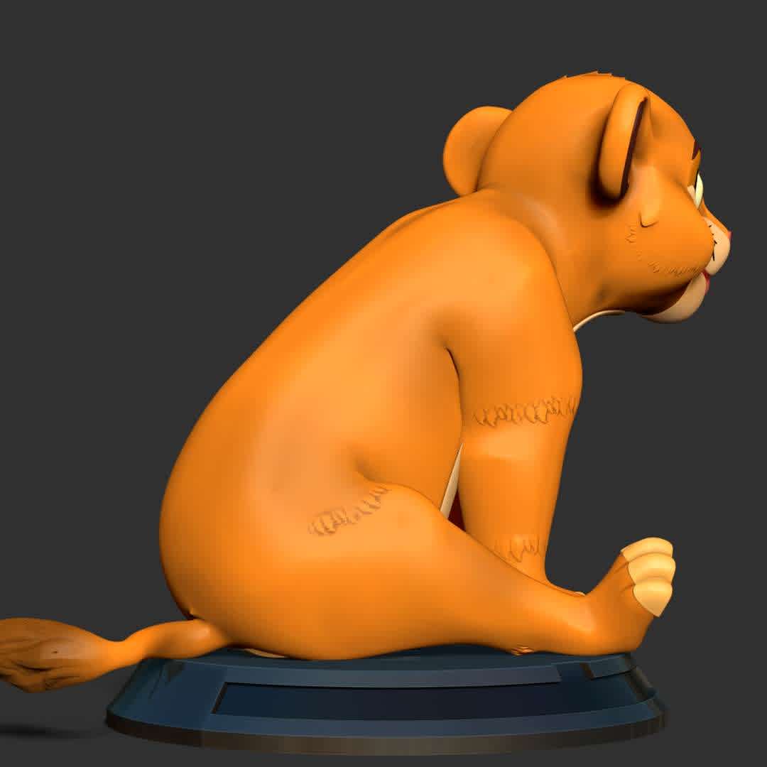 Kid Simba - Version 01: https://co3d.art/m/young-simba

Basic parameters:

- STL format for 3D printing with 02 discrete objects
- Model height: 15cm
- Version 1.0 - Polygons: 896055 & Vertices: 526409

Model ready for 3D printing.

Please vote positively for me if you find this model useful. - Los mejores archivos para impresión 3D del mundo. Modelos Stl divididos en partes para facilitar la impresión 3D. Todo tipo de personajes, decoración, cosplay, prótesis, piezas. Calidad en impresión 3D. Modelos 3D asequibles. Bajo costo. Compras colectivas de archivos 3D.