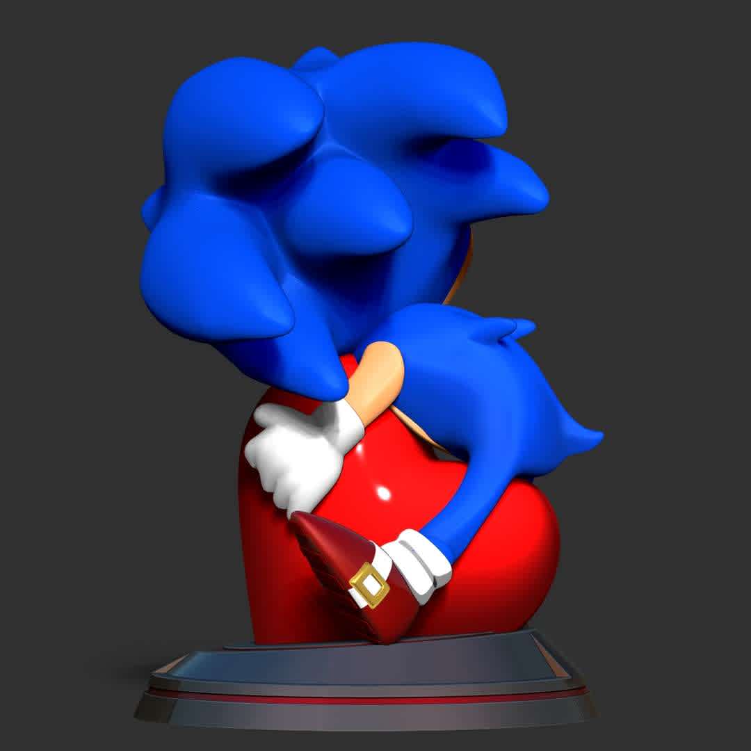 Kid Sonic holds red heart  - "Happy Valentine's Day 2024!"

Basic parameters:

- STL format for 3D printing with 02 discrete objects
- Model height: 15cm
- Version 1.0 - Polygons: 939713 & Vertices: 489831

Model ready for 3D printing.

Please vote positively for me if you find this model useful. - Los mejores archivos para impresión 3D del mundo. Modelos Stl divididos en partes para facilitar la impresión 3D. Todo tipo de personajes, decoración, cosplay, prótesis, piezas. Calidad en impresión 3D. Modelos 3D asequibles. Bajo costo. Compras colectivas de archivos 3D.