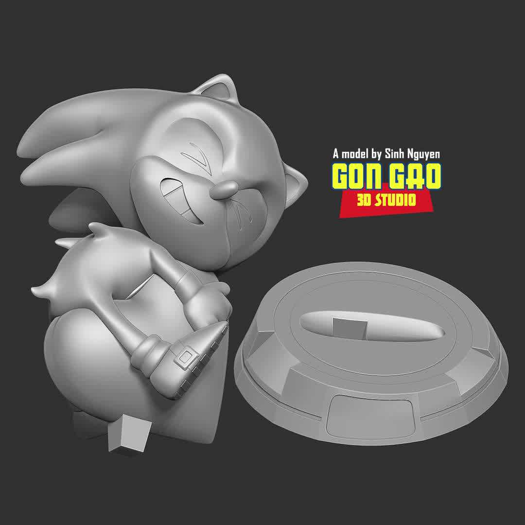 Kid Sonic holds red heart  - "Happy Valentine's Day 2024!"

Basic parameters:

- STL format for 3D printing with 02 discrete objects
- Model height: 15cm
- Version 1.0 - Polygons: 939713 & Vertices: 489831

Model ready for 3D printing.

Please vote positively for me if you find this model useful. - Os melhores arquivos para impressão 3D do mundo. Modelos stl divididos em partes para facilitar a impressão 3D. Todos os tipos de personagens, decoração, cosplay, próteses, peças. Qualidade na impressão 3D. Modelos 3D com preço acessível. Baixo custo. Compras coletivas de arquivos 3D.