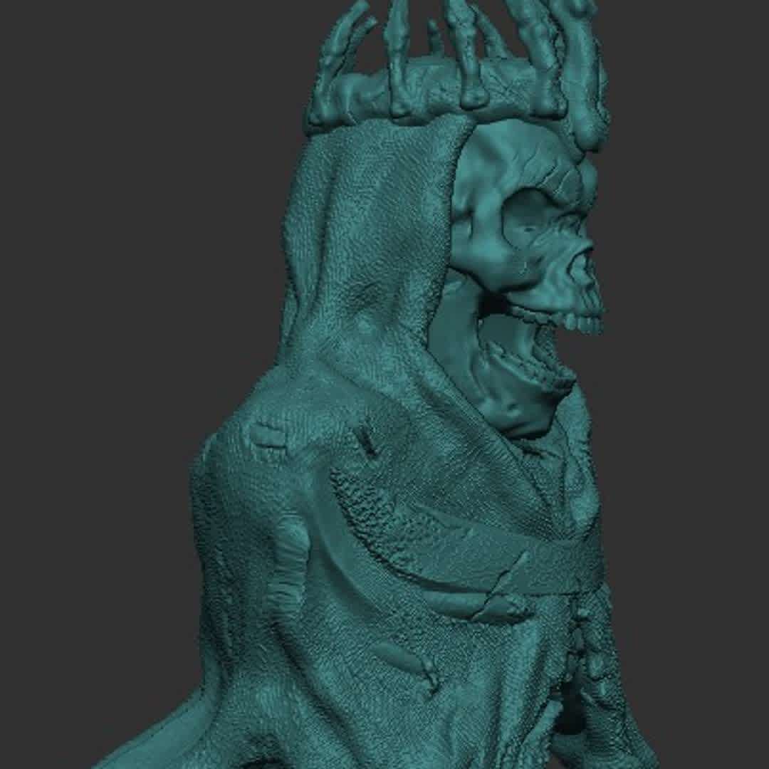 King of the Dead - King of the Dead is a medieval bust.
10 cm suitable for miniatures, which may be smaller for RPG - The best files for 3D printing in the world. Stl models divided into parts to facilitate 3D printing. All kinds of characters, decoration, cosplay, prosthetics, pieces. Quality in 3D printing. Affordable 3D models. Low cost. Collective purchases of 3D files.