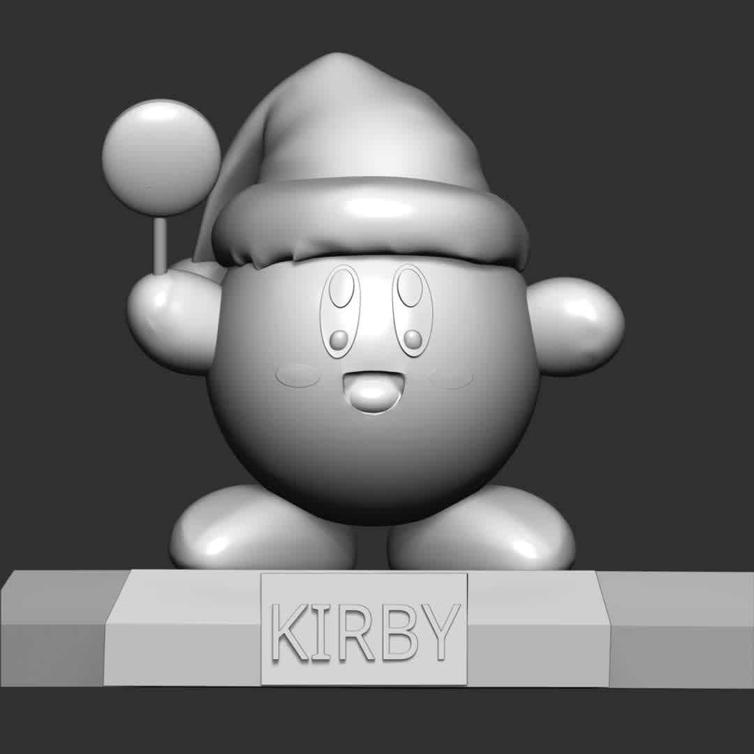 Kirby - Christmas - Kirby is the main protagonist of the Kirby series of video games owned by Nintendo and HAL Laboratory. He first appeared in Kirby's Dream Land (1992), a platform game for the Game Boy. Since then, Kirby has starred in over 40 games, ranging from action platformers to puzzle, racing, and even pinball, and has been featured as a playable character in every installment of the Super Smash Bros. series.

These information of this model:

 - Files format: STL, OBJ (included 02 separated files is ready for 3D printing). 
 - Zbrush original file (ZTL) for you to customize as you like.
 - The height is 15 cm
 - The version 1.0. 

The model ready for 3D printing.
Hope you like him.
Don't hesitate to contact me if there are any problems during printing the model. - Os melhores arquivos para impressão 3D do mundo. Modelos stl divididos em partes para facilitar a impressão 3D. Todos os tipos de personagens, decoração, cosplay, próteses, peças. Qualidade na impressão 3D. Modelos 3D com preço acessível. Baixo custo. Compras coletivas de arquivos 3D.