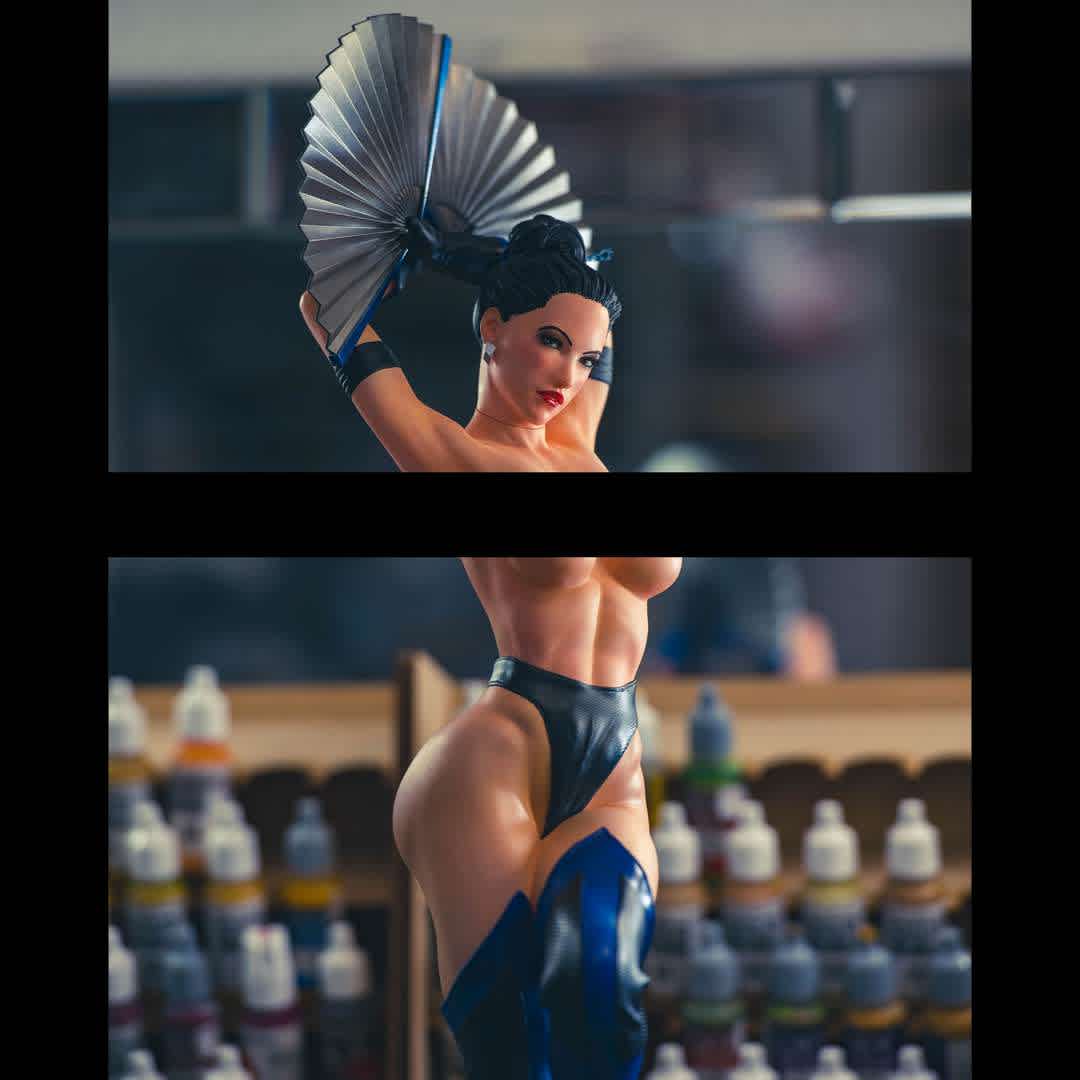 Kitana MK3 - Fanart of Kitana, Princess of Edenia, inspired by the klassic version of Ultimate Mortal Kombat 3. 

Original 1/4 scale, initially for resin printing, which can be scale down (1/6).

I made the upper part of the suit as separate to make easy the painting process, and also look better, and of course who wants an nsfw version, being able to leave without as an option.

The string of the suit is not printable, so you need to put on a real one.

Two head options, with and without mask.

Two bases, acid pool and another one more basic. - The best files for 3D printing in the world. Stl models divided into parts to facilitate 3D printing. All kinds of characters, decoration, cosplay, prosthetics, pieces. Quality in 3D printing. Affordable 3D models. Low cost. Collective purchases of 3D files.