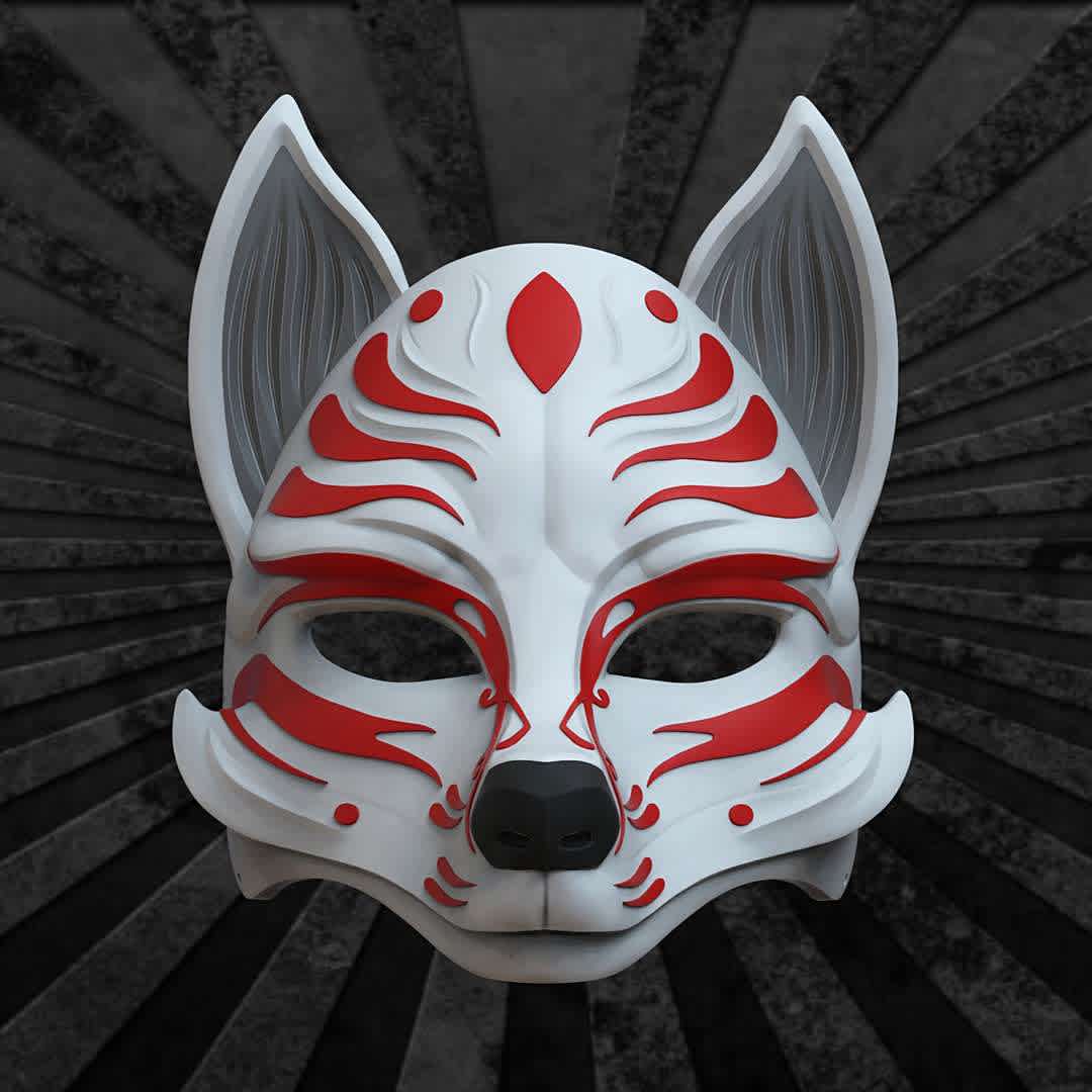 Kitsune Mask Anime Mask 3D print model - This is a 3D STL file for CNC machine, that is compatible with Aspire, Artcam, and also other platforms that support the STL format(Blender, Zbrush, Maya, etc...) File for print it personally on a 3d printer. The size of this design is adjustable to your needs. After Payment You will get directly the link to Download .This design was made by the Maskitto team. All the rights belong to the creators, therefore, it is forbidden to resell nor share this design as a digital file. However, you are allowed to sell the product that you carve in wood or other material on your CNC from our file Feel free to contact for every issue or information.The Mask is sized for a standard adult's head. There are two versions of the mask - with and without stripes. Print size mask: length - 188 mm/ width - 188 mm/ height - 202 mm. Recommended settings for printing:Print with at least 15-20% infill,Layer Height 0.1 - 0.16 mm - Los mejores archivos para impresión 3D del mundo. Modelos Stl divididos en partes para facilitar la impresión 3D. Todo tipo de personajes, decoración, cosplay, prótesis, piezas. Calidad en impresión 3D. Modelos 3D asequibles. Bajo costo. Compras colectivas de archivos 3D.