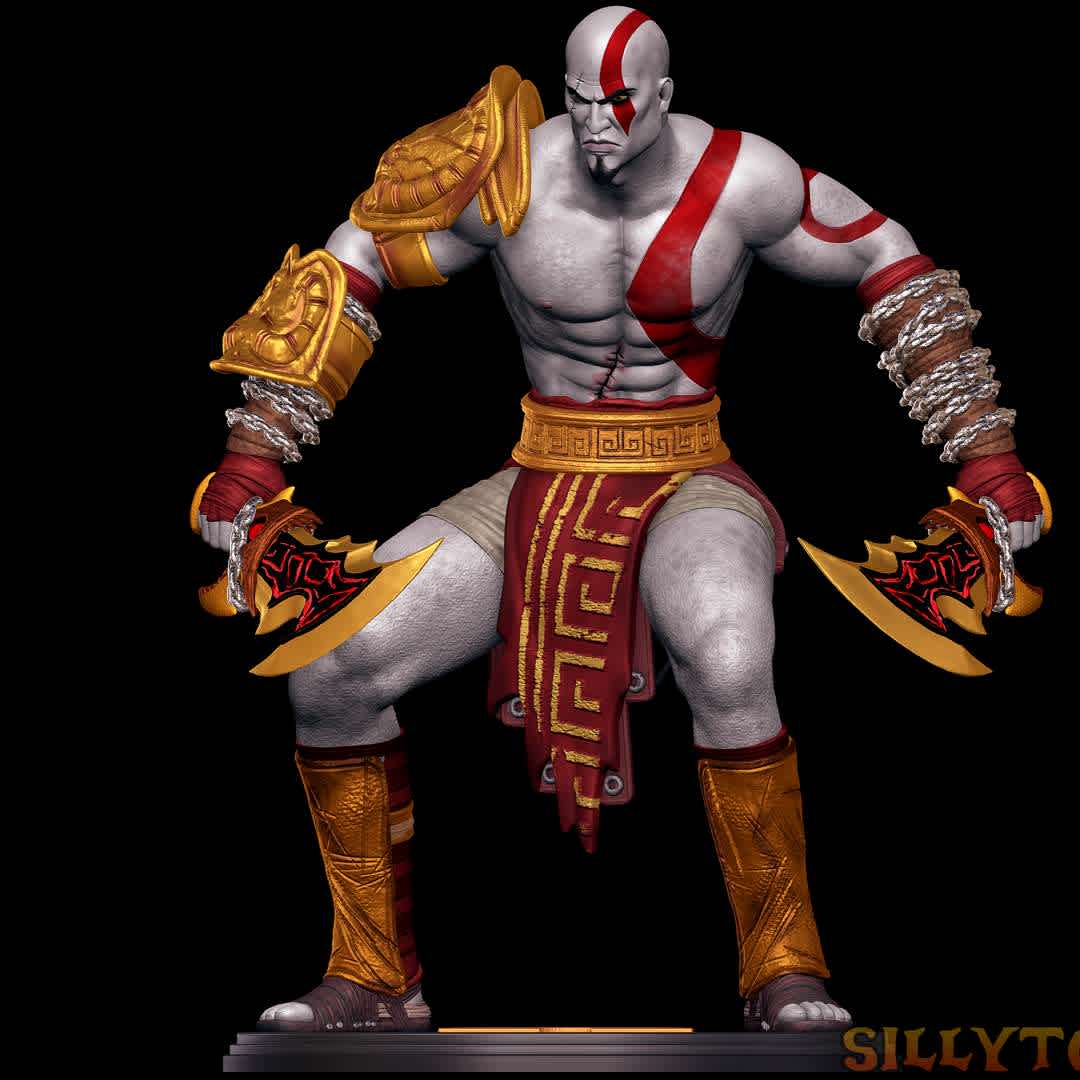 Kratos - God of War 3 - Statue of Kratos from God of War 3 - The best files for 3D printing in the world. Stl models divided into parts to facilitate 3D printing. All kinds of characters, decoration, cosplay, prosthetics, pieces. Quality in 3D printing. Affordable 3D models. Low cost. Collective purchases of 3D files.