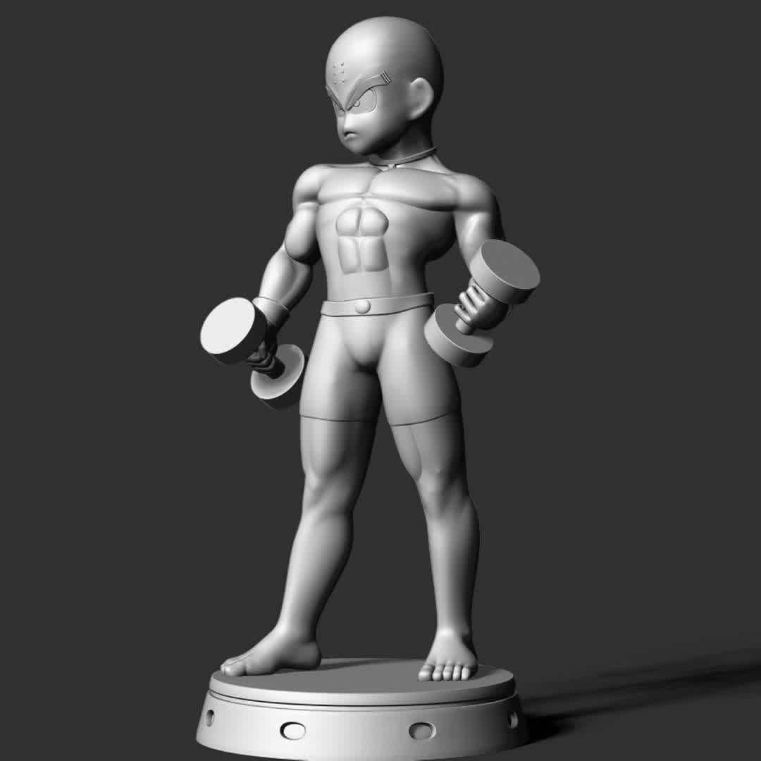 Krillin - Dragon Ball Fanart - When you buy this model you will have the files formatted: OBJ, STL files are ready for 3D printing. Don't hesitate to contact me if there are any issue while printing. - The best files for 3D printing in the world. Stl models divided into parts to facilitate 3D printing. All kinds of characters, decoration, cosplay, prosthetics, pieces. Quality in 3D printing. Affordable 3D models. Low cost. Collective purchases of 3D files.