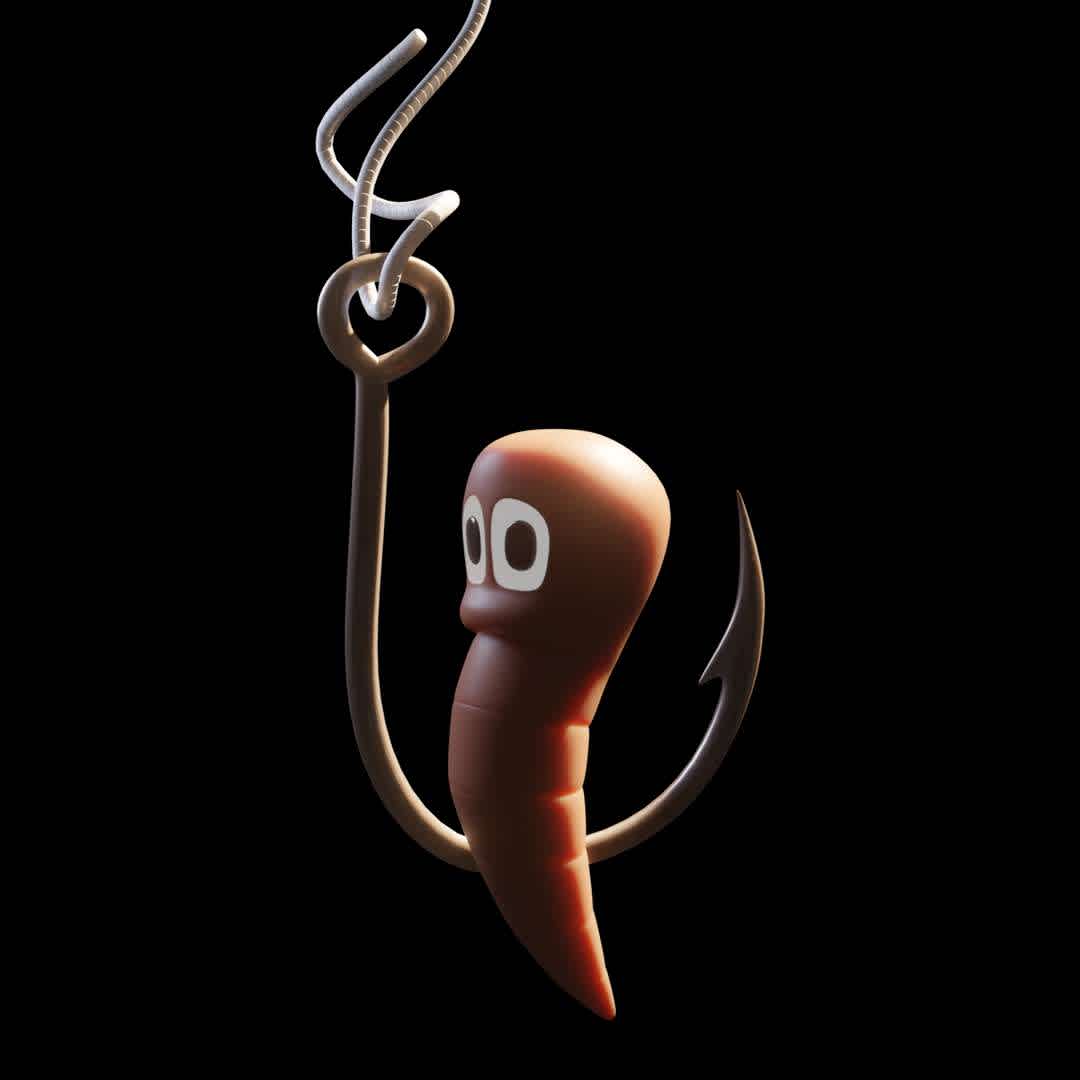 LITTLE WORM - This is a very cute earthworm concerned with fishing. You can use this template for 3D printing or any other 3D utility. - The best files for 3D printing in the world. Stl models divided into parts to facilitate 3D printing. All kinds of characters, decoration, cosplay, prosthetics, pieces. Quality in 3D printing. Affordable 3D models. Low cost. Collective purchases of 3D files.