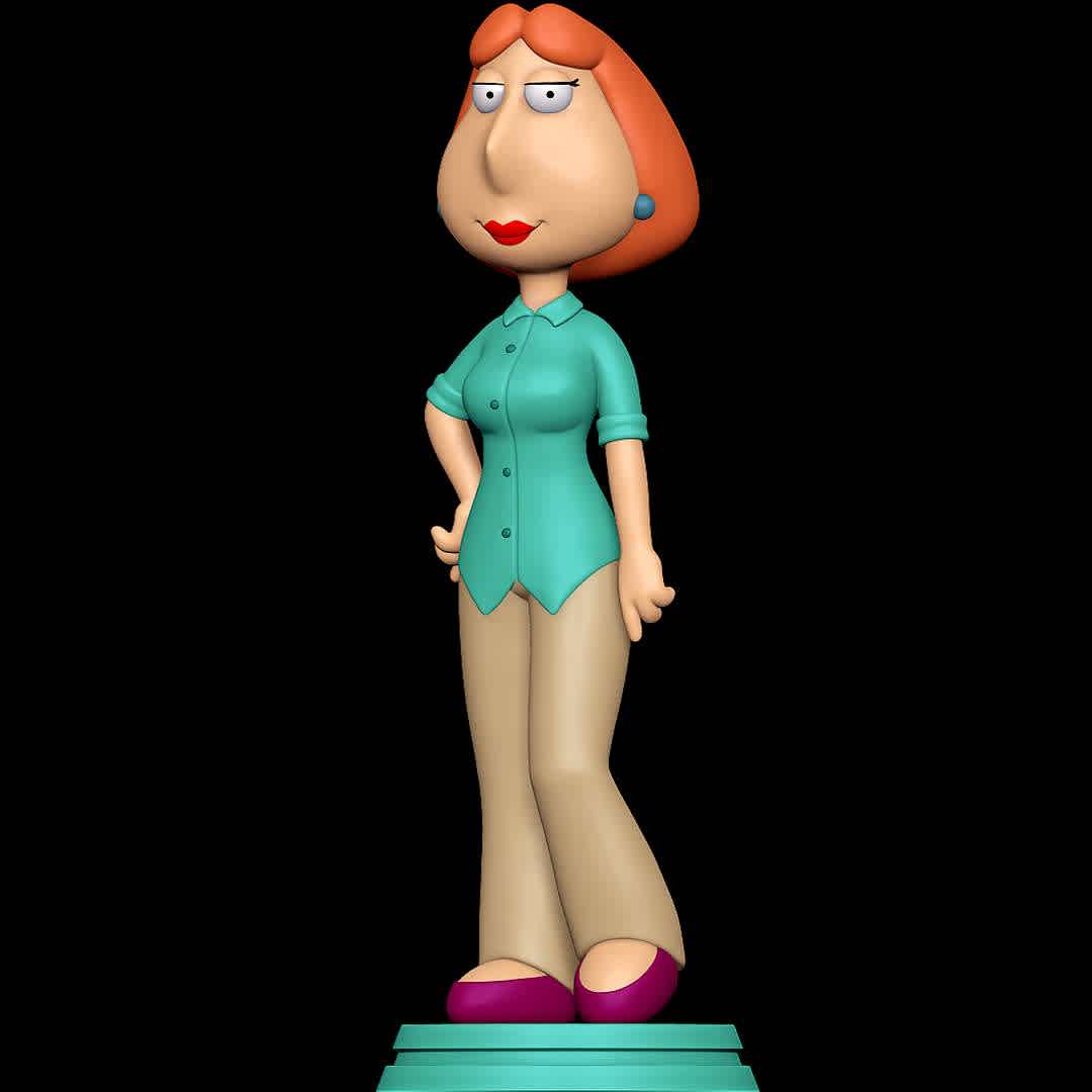 Lois Griffin - Family Guy - Good old Lois. - The best files for 3D printing in the world. Stl models divided into parts to facilitate 3D printing. All kinds of characters, decoration, cosplay, prosthetics, pieces. Quality in 3D printing. Affordable 3D models. Low cost. Collective purchases of 3D files.