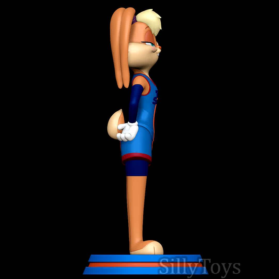 Lola Bunny - Space Jam 2  - Lola Bunny, the star of  Space Jam - The best files for 3D printing in the world. Stl models divided into parts to facilitate 3D printing. All kinds of characters, decoration, cosplay, prosthetics, pieces. Quality in 3D printing. Affordable 3D models. Low cost. Collective purchases of 3D files.