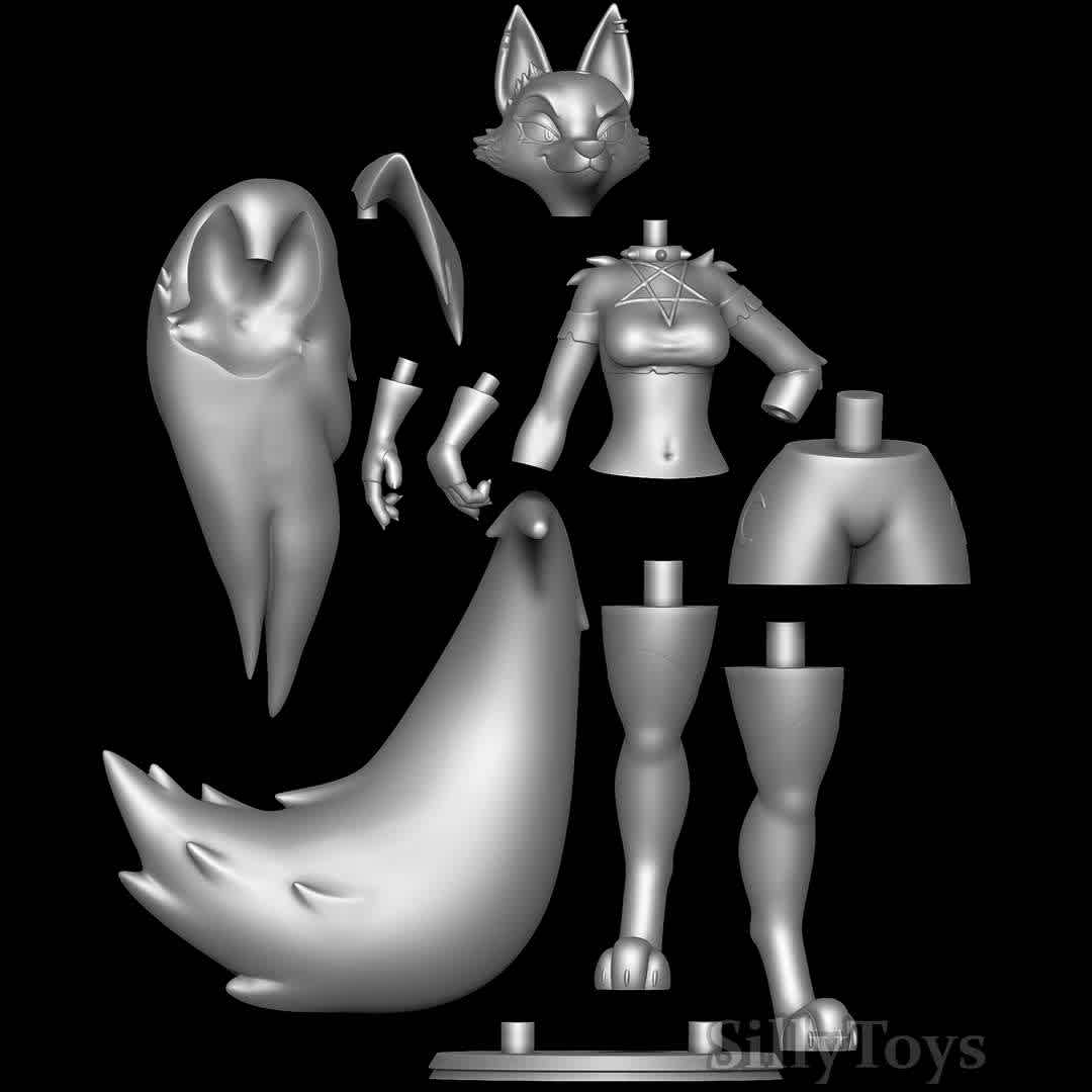 Loona ~ Helluva Boss - Good Girl  - The best files for 3D printing in the world. Stl models divided into parts to facilitate 3D printing. All kinds of characters, decoration, cosplay, prosthetics, pieces. Quality in 3D printing. Affordable 3D models. Low cost. Collective purchases of 3D files.