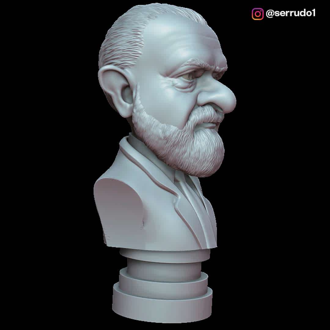 Lula Da Silva - Craicature Lula Da Silva - Los mejores archivos para impresión 3D del mundo. Modelos Stl divididos en partes para facilitar la impresión 3D. Todo tipo de personajes, decoración, cosplay, prótesis, piezas. Calidad en impresión 3D. Modelos 3D asequibles. Bajo costo. Compras colectivas de archivos 3D.