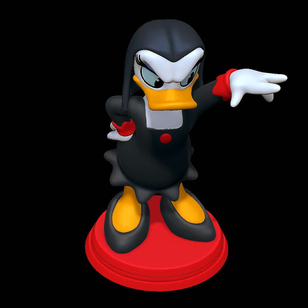 Magica De Spell - Darkwing Duck - Character from the show Darkwing Duck
 - Los mejores archivos para impresión 3D del mundo. Modelos Stl divididos en partes para facilitar la impresión 3D. Todo tipo de personajes, decoración, cosplay, prótesis, piezas. Calidad en impresión 3D. Modelos 3D asequibles. Bajo costo. Compras colectivas de archivos 3D.