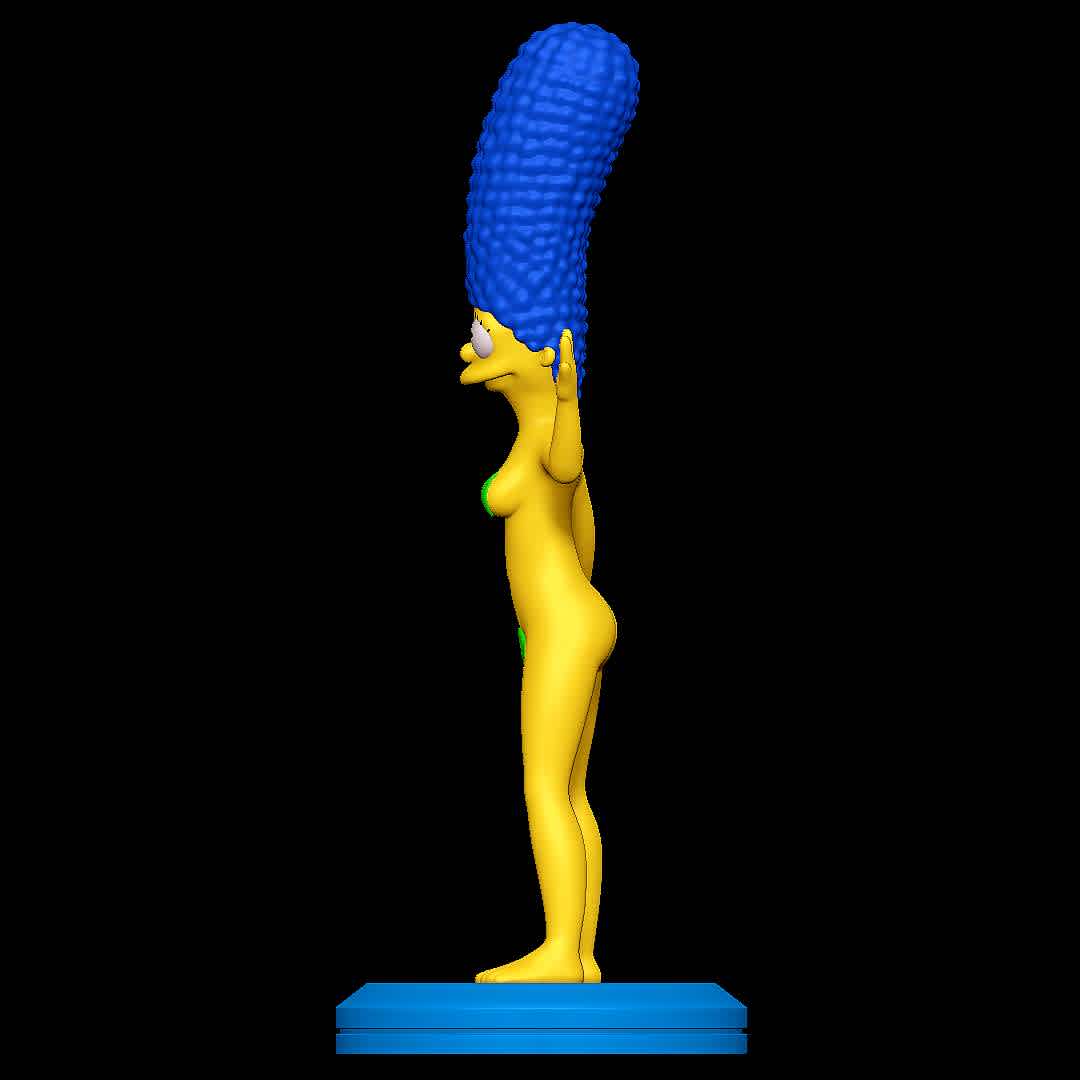 Marge Simpson Naked - Based on the episode "Natural Born Kissers"
 - The best files for 3D printing in the world. Stl models divided into parts to facilitate 3D printing. All kinds of characters, decoration, cosplay, prosthetics, pieces. Quality in 3D printing. Affordable 3D models. Low cost. Collective purchases of 3D files.