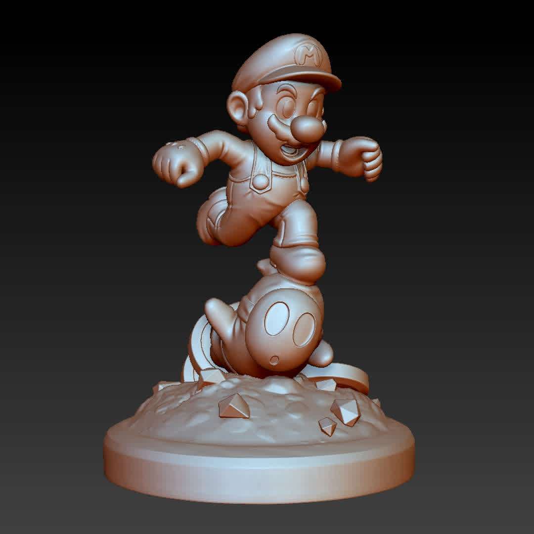 MARIO HITTING SHY GUY - SUPER MARIO FAN ART FIGURE - When you purchase this model, you will own:

1 STL file full figure.

3 STL file with seperate parts can connect to each other

Hope you like it. Thanks for viewing! - The best files for 3D printing in the world. Stl models divided into parts to facilitate 3D printing. All kinds of characters, decoration, cosplay, prosthetics, pieces. Quality in 3D printing. Affordable 3D models. Low cost. Collective purchases of 3D files.