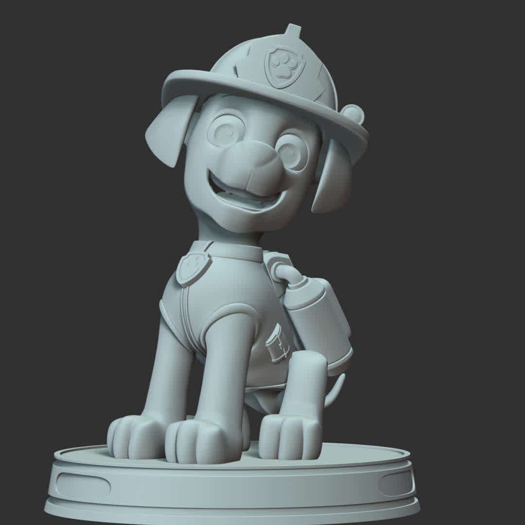 Marshall - These information of model:

**- The height of current model is 30 cm and you can free to scale it.**

**- Format files: STL, OBJ to supporting 3D printing.**

Please don't hesitate to contact me if you have any issues question. - The best files for 3D printing in the world. Stl models divided into parts to facilitate 3D printing. All kinds of characters, decoration, cosplay, prosthetics, pieces. Quality in 3D printing. Affordable 3D models. Low cost. Collective purchases of 3D files.