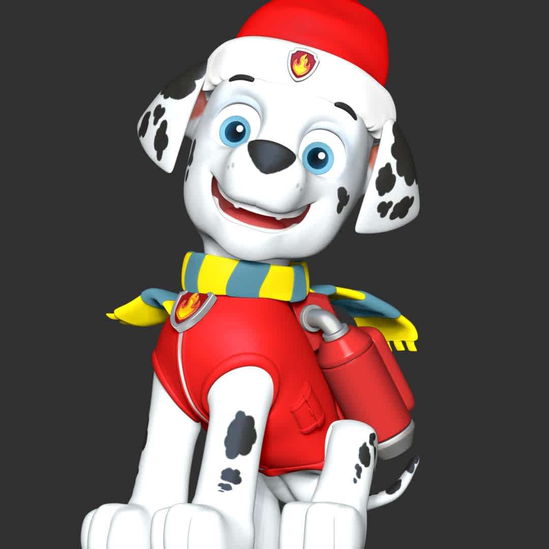 Marshall Christmas - Paw Patrol - 
**Let's celebrate Christmas with Marshall Paw Patrol**

These information of model:

**- The height of current model is 20 cm and you can free to scale it.**

**- Format files: STL, OBJ to supporting 3D printing.**

Please don't hesitate to contact me if you have any issues question. - The best files for 3D printing in the world. Stl models divided into parts to facilitate 3D printing. All kinds of characters, decoration, cosplay, prosthetics, pieces. Quality in 3D printing. Affordable 3D models. Low cost. Collective purchases of 3D files.