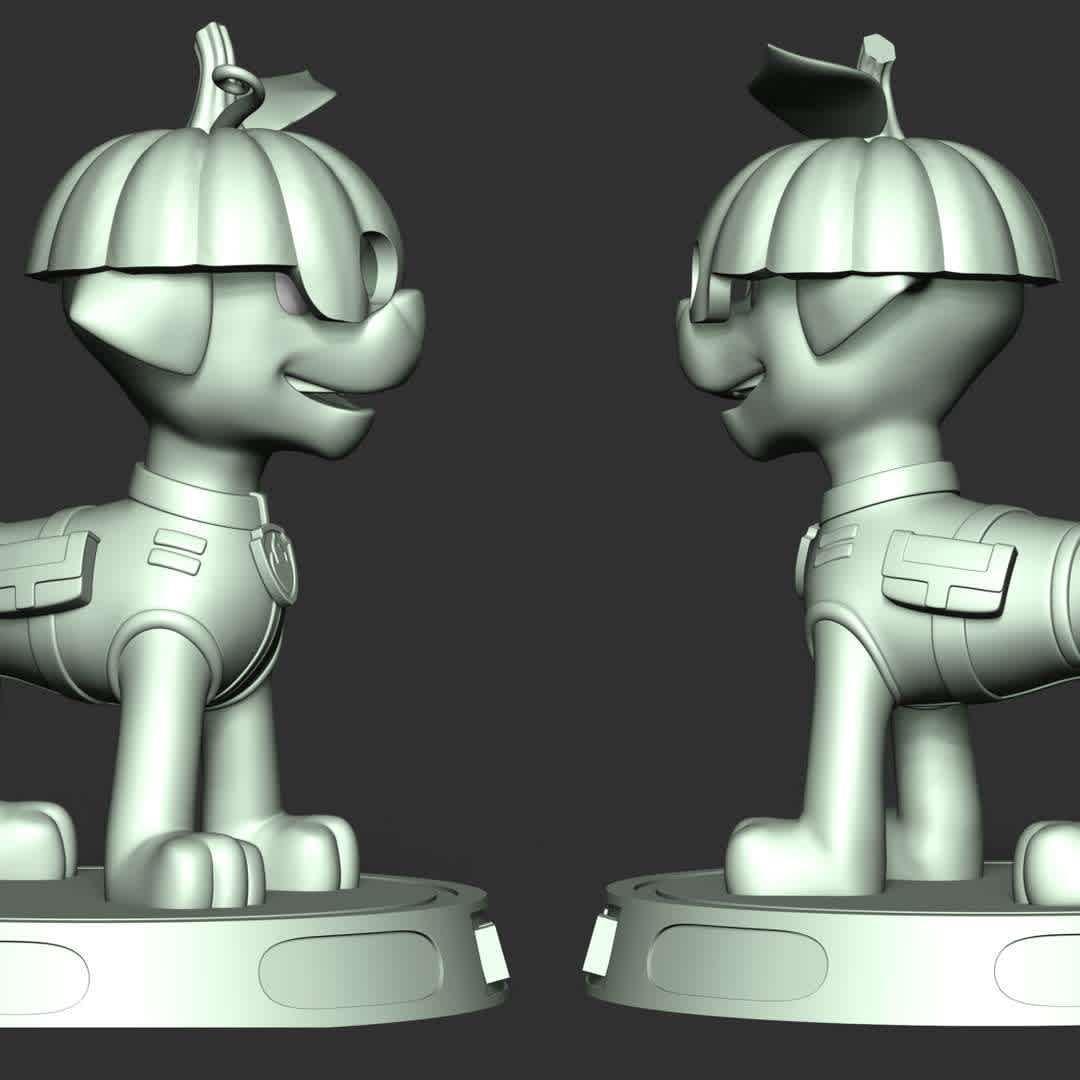 Marshall  - Marshall is a Dalmatian puppy and one of the 7 main protagonists in the TV series PAW Patrol. He is the 3rd member of the PAW Patrol and the team's fire pup, as well as the medic pup. 

**These information of this model:**

- The model ready for 3D printing.
- The model current size is 20cm height, but you are free to scale it.
- Files format: STL, OBJ (included 03 separated files is ready for 3D printing).
- Also includes Zbrush original file (ZTL) for you to customize as you like.

The model ready for 3D printing.
Hope you like him.

Don't hesitate to contact me if there are any problems during printing the model. - The best files for 3D printing in the world. Stl models divided into parts to facilitate 3D printing. All kinds of characters, decoration, cosplay, prosthetics, pieces. Quality in 3D printing. Affordable 3D models. Low cost. Collective purchases of 3D files.