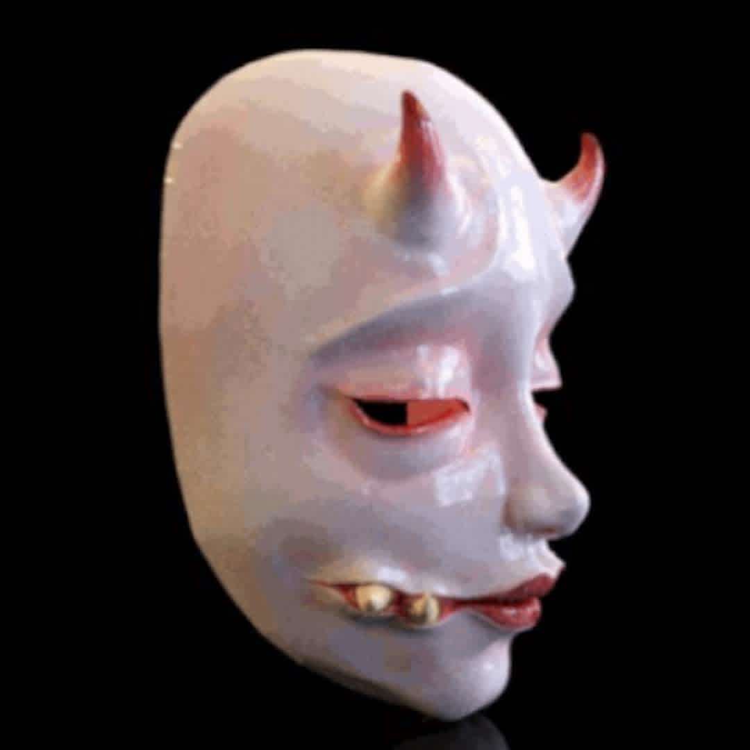 mask Japan (japanese horror style mascara) - This is the scale you can adjust the measurements according to the face - The best files for 3D printing in the world. Stl models divided into parts to facilitate 3D printing. All kinds of characters, decoration, cosplay, prosthetics, pieces. Quality in 3D printing. Affordable 3D models. Low cost. Collective purchases of 3D files.