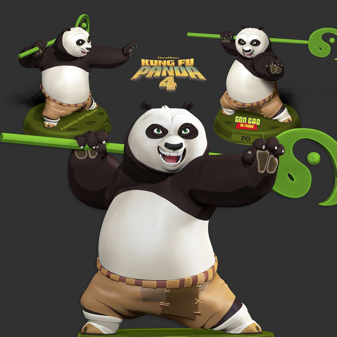 Master Po - Kung Fu Panda 4 - "Kung Fu Panda 4 is a 2024 American animated martial arts comedy film produced by DreamWorks Animation and distributed by Universal Pictures."

Basic parameters:

- STL format for 3D printing with 05 discrete objects
- Model height: 30 cm
- Version 1.0 - Polygons: 1558741 & Vertices: 872883

Model ready for 3D printing.

Please vote positively for me if you find this model useful. - The best files for 3D printing in the world. Stl models divided into parts to facilitate 3D printing. All kinds of characters, decoration, cosplay, prosthetics, pieces. Quality in 3D printing. Affordable 3D models. Low cost. Collective purchases of 3D files.