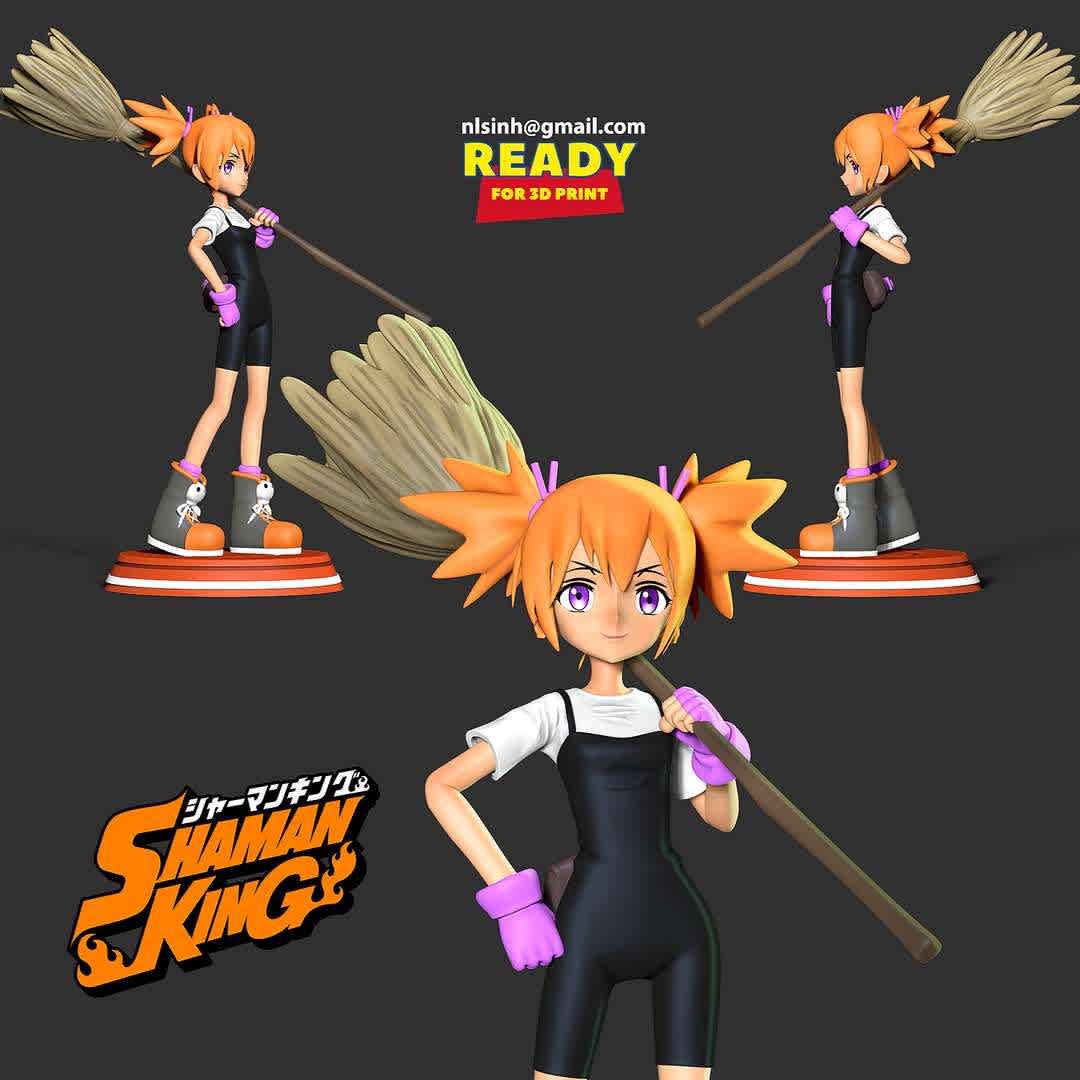 Matilda Matisse - Shaman King Fanart  - Shaman King is a Japanese manga series written and illustrated by Hiroyuki Takei.

When you purchase this model, you will own:

-STL, OBJ file with 12 separated files (with key to connect together) is ready for 3D printing.

-Zbrush original files (ZTL) for you to customize as you like.

This is version 1.0 of this model.

Hope you like her. Thanks for viewing! - Los mejores archivos para impresión 3D del mundo. Modelos Stl divididos en partes para facilitar la impresión 3D. Todo tipo de personajes, decoración, cosplay, prótesis, piezas. Calidad en impresión 3D. Modelos 3D asequibles. Bajo costo. Compras colectivas de archivos 3D.