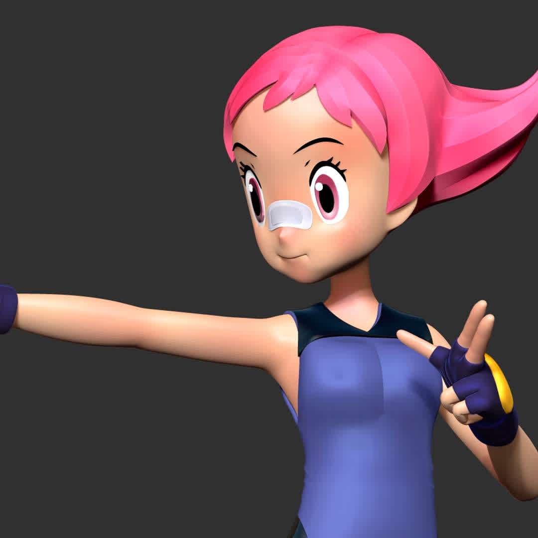 Maylene - Pokemon Fanart  - This young fighting genius is a Gym Leader who is always training with her Fighting - type Pokémon.

Basic parameters:

- STL, OBJ format for 3D printing with 4 discrete objects
- ZTL format for Zbrush (version 2019.1.2 or later)
- Model height: 18cm
- Version 1.0 - Polygons: 1746981 & Vertices: 979776

Model ready for 3D printing.

Please vote positively for me if you find this model useful. - Os melhores arquivos para impressão 3D do mundo. Modelos stl divididos em partes para facilitar a impressão 3D. Todos os tipos de personagens, decoração, cosplay, próteses, peças. Qualidade na impressão 3D. Modelos 3D com preço acessível. Baixo custo. Compras coletivas de arquivos 3D.