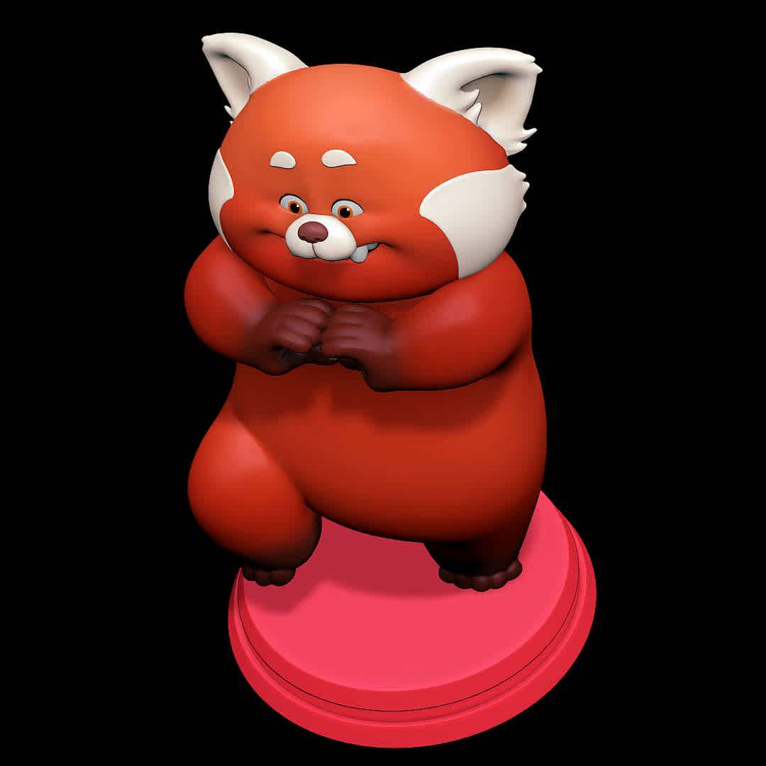 Meilin Lee Panda - Turning Red - Giant Red Panda. daughter of master shifu. - The best files for 3D printing in the world. Stl models divided into parts to facilitate 3D printing. All kinds of characters, decoration, cosplay, prosthetics, pieces. Quality in 3D printing. Affordable 3D models. Low cost. Collective purchases of 3D files.