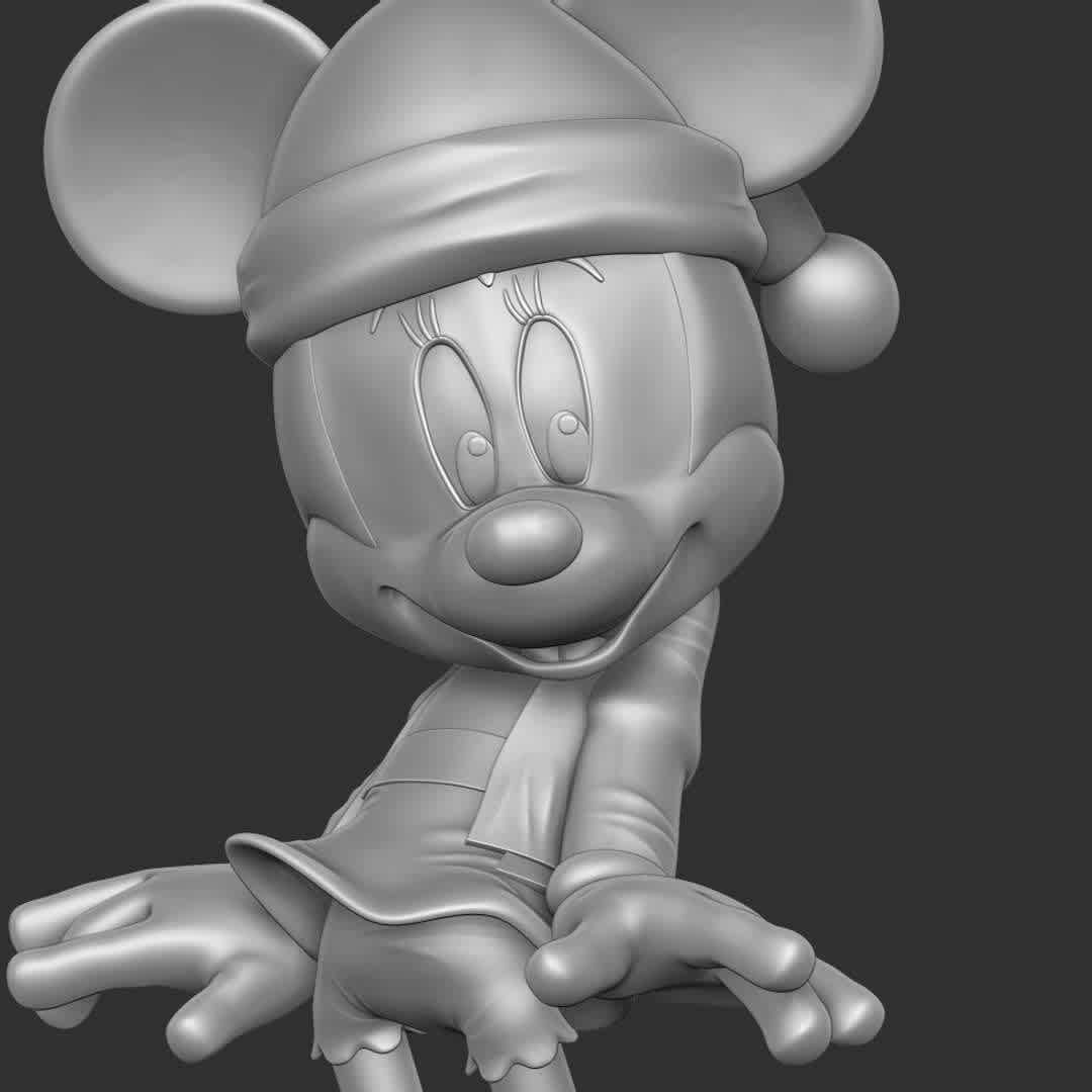 Minnie Mouse - Merry Christmas - "Christmas is coming, do you havesomeoneto go out with?"

Basic parameters:

- STL format for 3D printing with 04 discrete objects
- Model height: 15cm
- Version 1.0: Polygons: 1379227 & Vertices: 795058

Model ready for 3D printing.

Please vote positively for me if you find this model useful. - Os melhores arquivos para impressão 3D do mundo. Modelos stl divididos em partes para facilitar a impressão 3D. Todos os tipos de personagens, decoração, cosplay, próteses, peças. Qualidade na impressão 3D. Modelos 3D com preço acessível. Baixo custo. Compras coletivas de arquivos 3D.