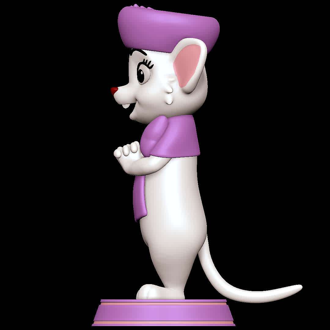 Miss Bianca - The Rescuers - Character from the movie The Rescuers
 - The best files for 3D printing in the world. Stl models divided into parts to facilitate 3D printing. All kinds of characters, decoration, cosplay, prosthetics, pieces. Quality in 3D printing. Affordable 3D models. Low cost. Collective purchases of 3D files.