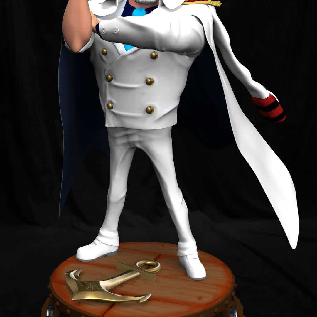 Monkey D. Garp Statue - The Vice-Admiral, Hero of Marine and Luffys Grandfather. This is the Monkey D. Garp

**When you purchase this model, you will own:

STL files with 8 parts are ready for 3D printing. Thank you for watching and supporting buying. - Os melhores arquivos para impressão 3D do mundo. Modelos stl divididos em partes para facilitar a impressão 3D. Todos os tipos de personagens, decoração, cosplay, próteses, peças. Qualidade na impressão 3D. Modelos 3D com preço acessível. Baixo custo. Compras coletivas de arquivos 3D.