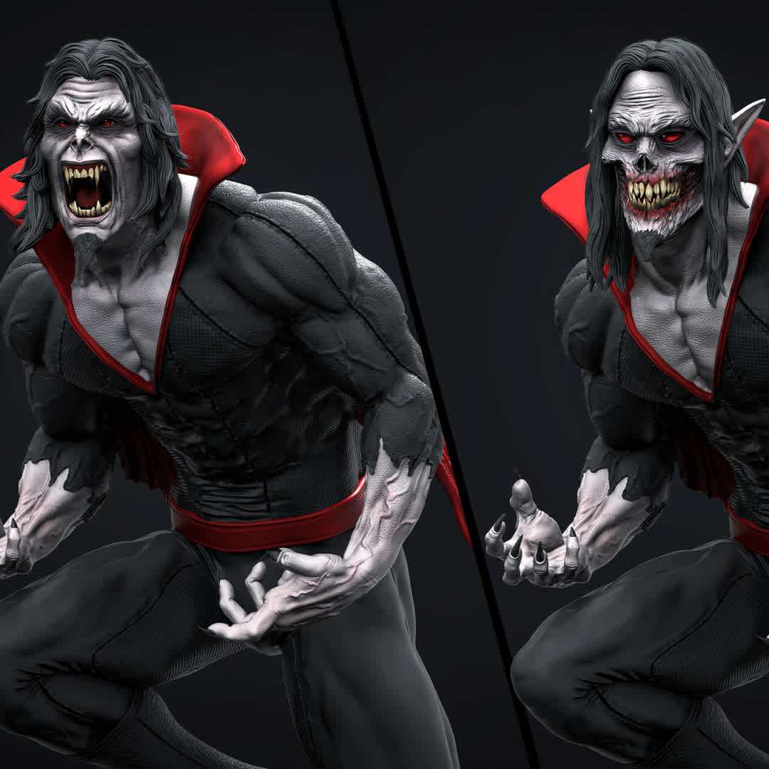 Morbius - 🇺🇸 Hello everyone!
This statue was made as a fanart of the character Morbius.
The piece is with all the cuts and set in 1/6 scale, but it works well in 1/4 scale just change the sizeup in zbrush before printing. It contains 2 heads for you to customize as you like.
Hope you like it and thanks!

🇧🇷 Olá a todos!
Esta estátua foi feita como fanart do personagem Morbius.
A peça está com todos os cortes e setada na escala 1/6, mas funciona bem em 1/4 basta mudar o sizeup no zbrush antes de colocar para impressão. Contém 2 cabeças para você personalizar conforme a sua preferencia.
Espero que você goste e obrigado! - The best files for 3D printing in the world. Stl models divided into parts to facilitate 3D printing. All kinds of characters, decoration, cosplay, prosthetics, pieces. Quality in 3D printing. Affordable 3D models. Low cost. Collective purchases of 3D files.