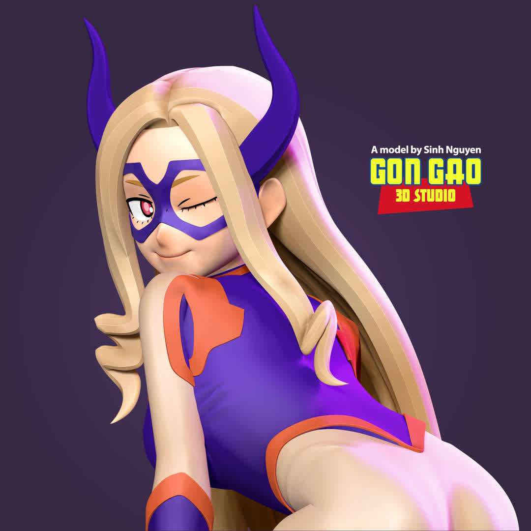 Mount Lady - My hero academia - "Yu Takeyama also known by her hero name the Mineyama Hero: Mount Lady or simply referred to as Mt. Lady"

Basic parameters:

- STL format for 3D printing with 03 discrete objects
- Model height: 18cm
- Version 1.0 - Polygons: 1805799 & Vertices: 1025334

Model ready for 3D printing.

Please vote positively for me if you find this model useful. - Los mejores archivos para impresión 3D del mundo. Modelos Stl divididos en partes para facilitar la impresión 3D. Todo tipo de personajes, decoración, cosplay, prótesis, piezas. Calidad en impresión 3D. Modelos 3D asequibles. Bajo costo. Compras colectivas de archivos 3D.