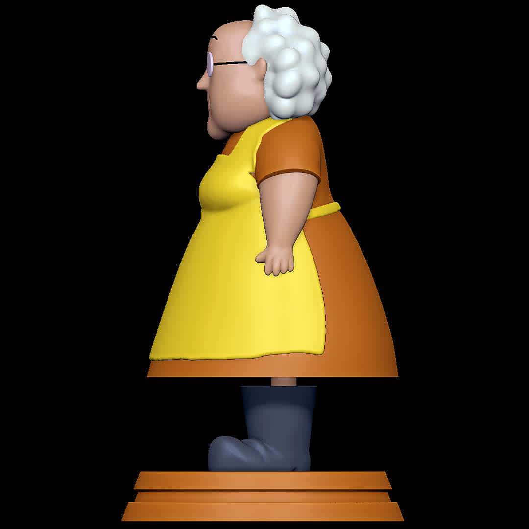 Muriel Bagge - Courage the Cowardly Dog - Classic - The best files for 3D printing in the world. Stl models divided into parts to facilitate 3D printing. All kinds of characters, decoration, cosplay, prosthetics, pieces. Quality in 3D printing. Affordable 3D models. Low cost. Collective purchases of 3D files.