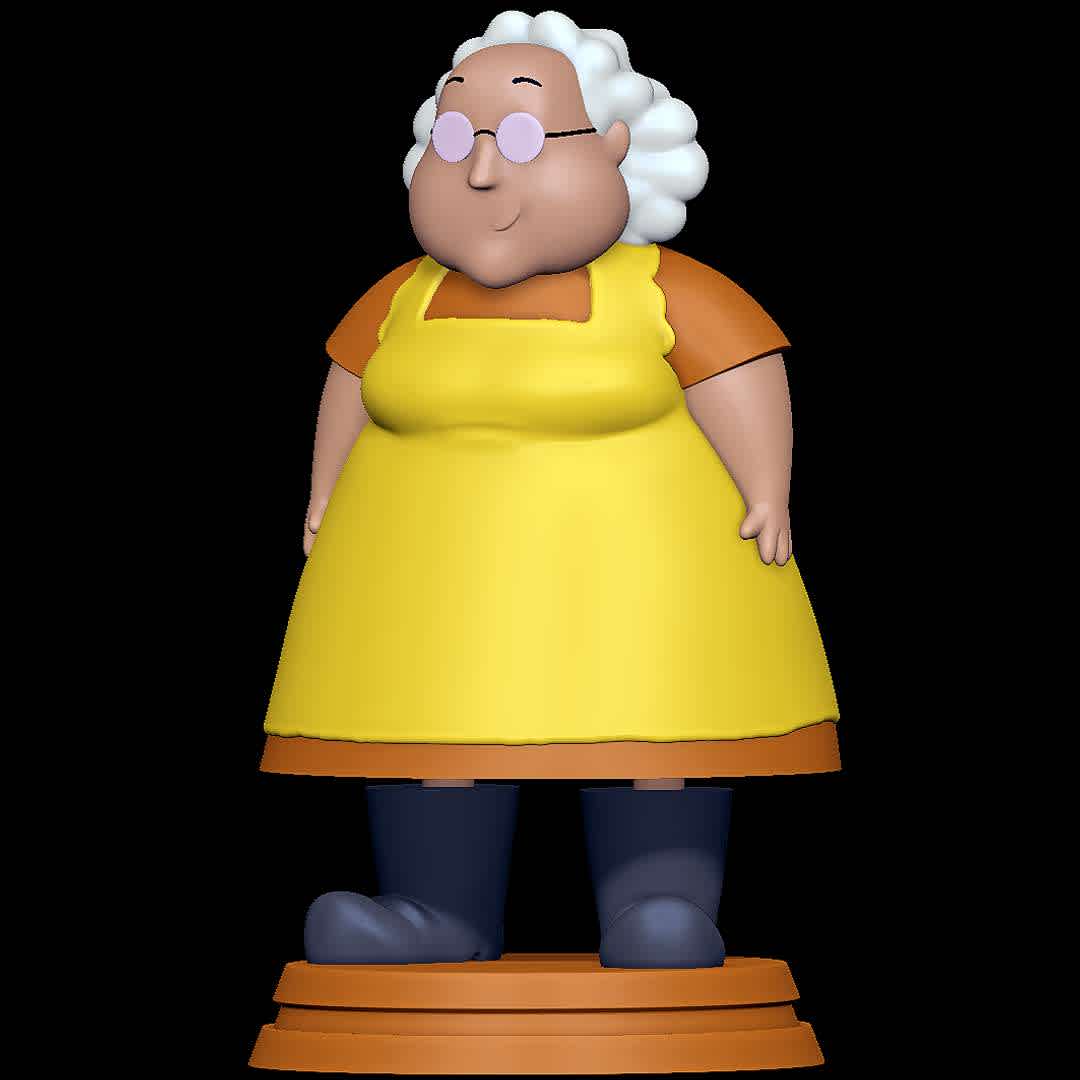 Muriel Bagge - Courage the Cowardly Dog - Classic - The best files for 3D printing in the world. Stl models divided into parts to facilitate 3D printing. All kinds of characters, decoration, cosplay, prosthetics, pieces. Quality in 3D printing. Affordable 3D models. Low cost. Collective purchases of 3D files.