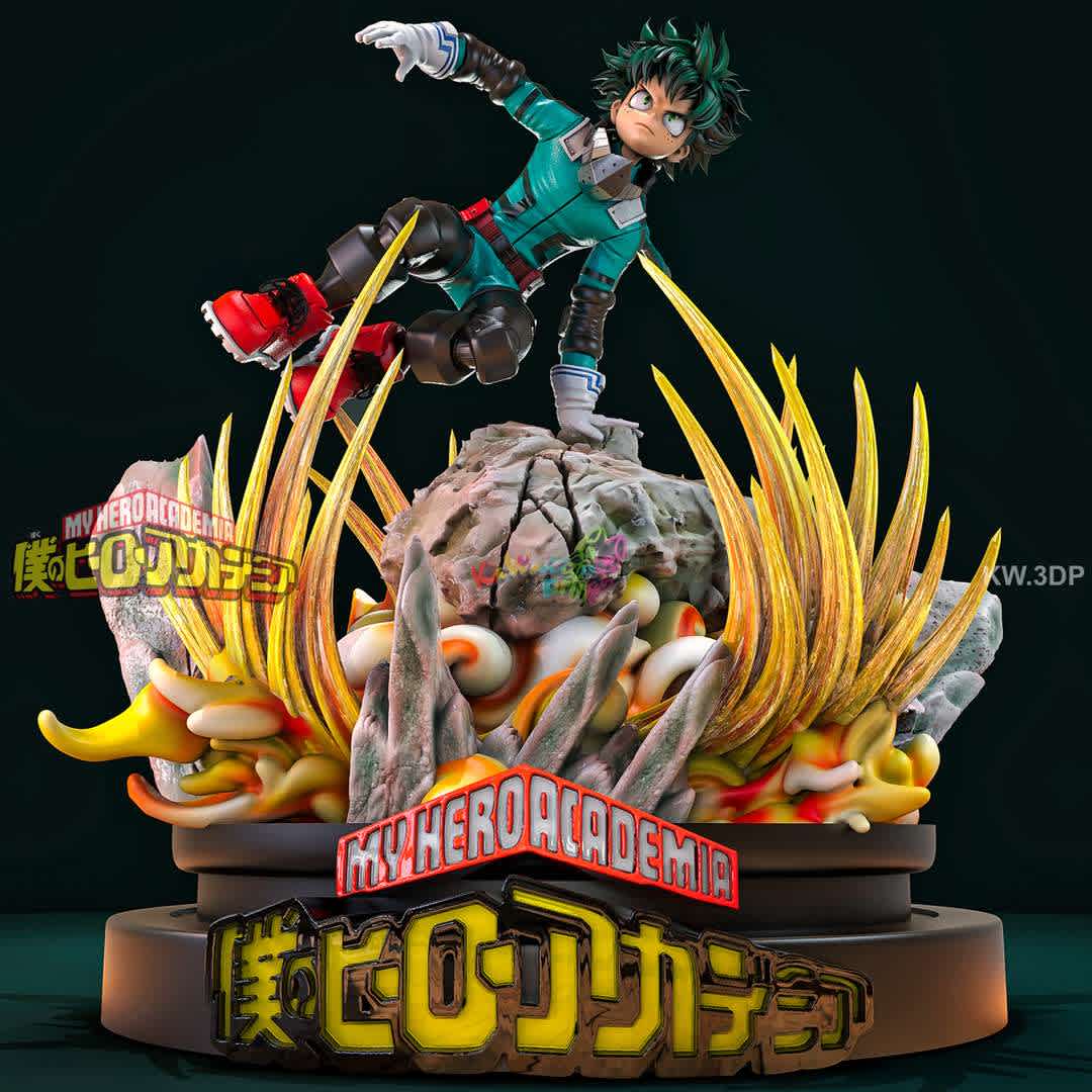 my hero midoriya - model optimized for 3d printing.

Izuku Midoriya is a fictional character and protagonist of the My Hero Academia manga, created by Kōhei Horikoshi. Izuku also appears in the anime adaptation of the manga and in the films My Hero Academia: Two Heroes, My Hero Academia: Heroes Rising, and My Hero Academia: World Heroes Mission. - Los mejores archivos para impresión 3D del mundo. Modelos Stl divididos en partes para facilitar la impresión 3D. Todo tipo de personajes, decoración, cosplay, prótesis, piezas. Calidad en impresión 3D. Modelos 3D asequibles. Bajo costo. Compras colectivas de archivos 3D.