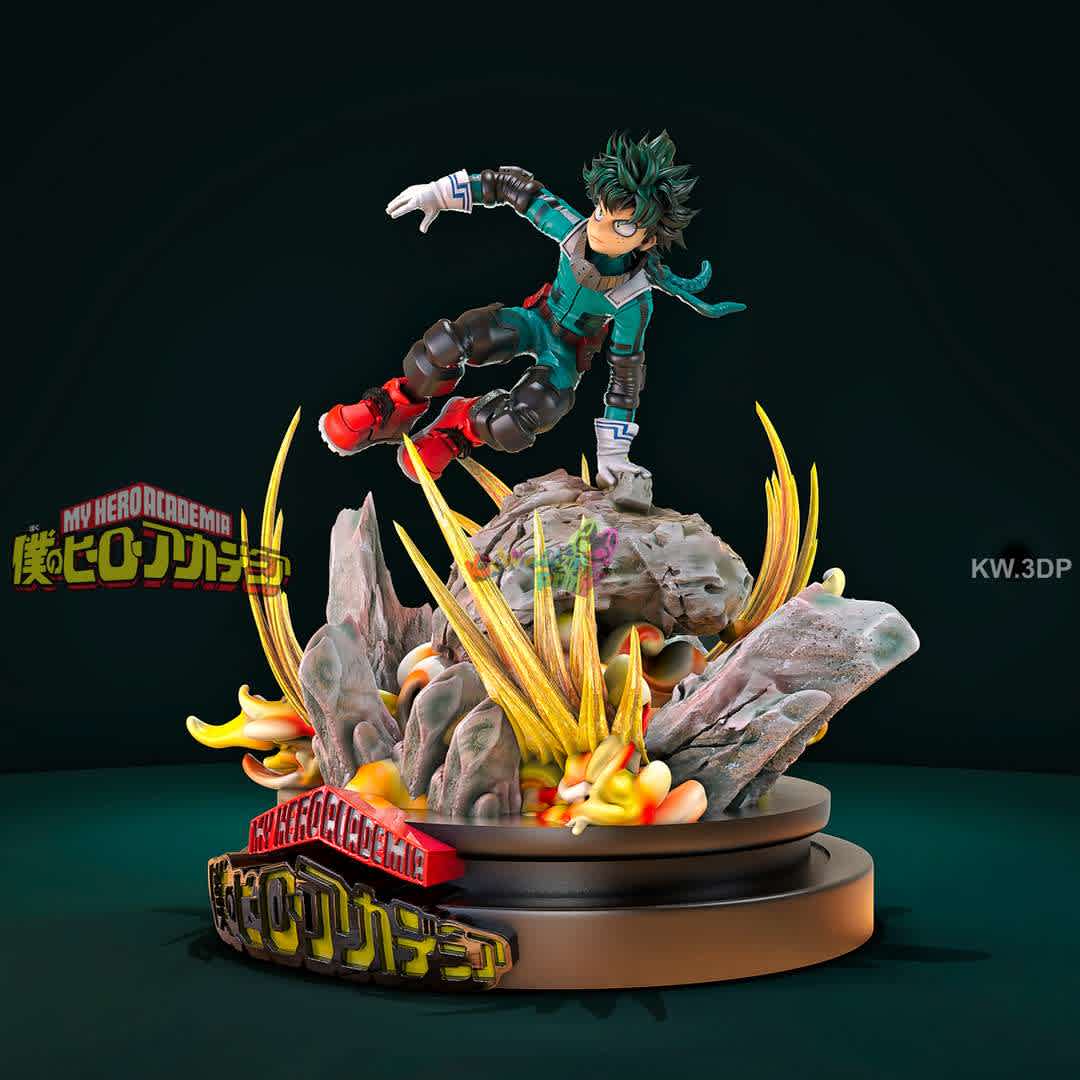 my hero midoriya - model optimized for 3d printing.

Izuku Midoriya is a fictional character and protagonist of the My Hero Academia manga, created by Kōhei Horikoshi. Izuku also appears in the anime adaptation of the manga and in the films My Hero Academia: Two Heroes, My Hero Academia: Heroes Rising, and My Hero Academia: World Heroes Mission. - Los mejores archivos para impresión 3D del mundo. Modelos Stl divididos en partes para facilitar la impresión 3D. Todo tipo de personajes, decoración, cosplay, prótesis, piezas. Calidad en impresión 3D. Modelos 3D asequibles. Bajo costo. Compras colectivas de archivos 3D.