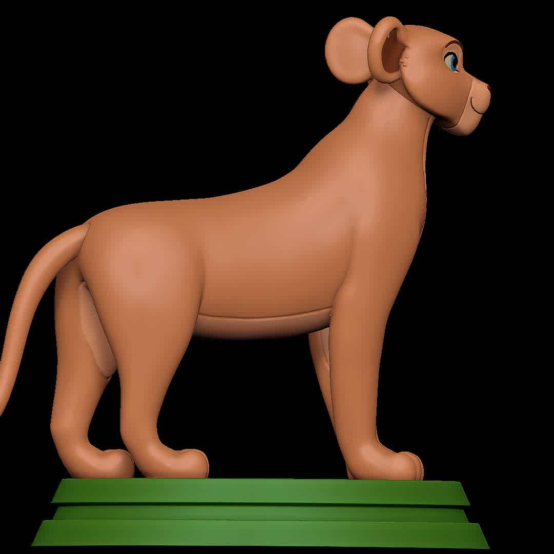 Nala - The Lion King - Classic
 - The best files for 3D printing in the world. Stl models divided into parts to facilitate 3D printing. All kinds of characters, decoration, cosplay, prosthetics, pieces. Quality in 3D printing. Affordable 3D models. Low cost. Collective purchases of 3D files.