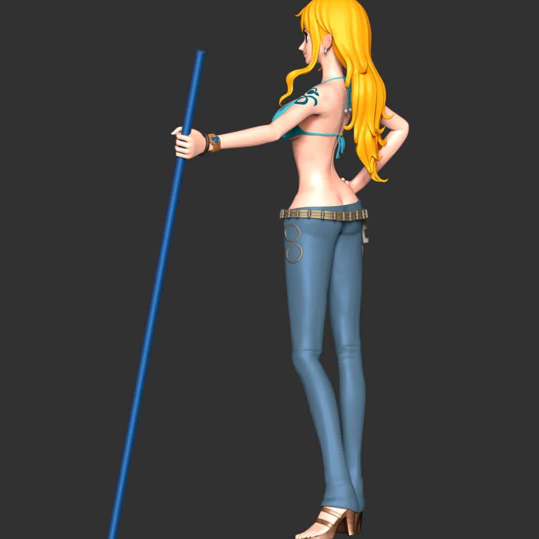 Nami - One Piece V2 - These information of model:

**- The height of current model is 30 cm and you can free to scale it.**

**- Format files: STL, OBJ to supporting 3D printing.**

Please don't hesitate to contact me if you have any issues question. - Los mejores archivos para impresión 3D del mundo. Modelos Stl divididos en partes para facilitar la impresión 3D. Todo tipo de personajes, decoración, cosplay, prótesis, piezas. Calidad en impresión 3D. Modelos 3D asequibles. Bajo costo. Compras colectivas de archivos 3D.