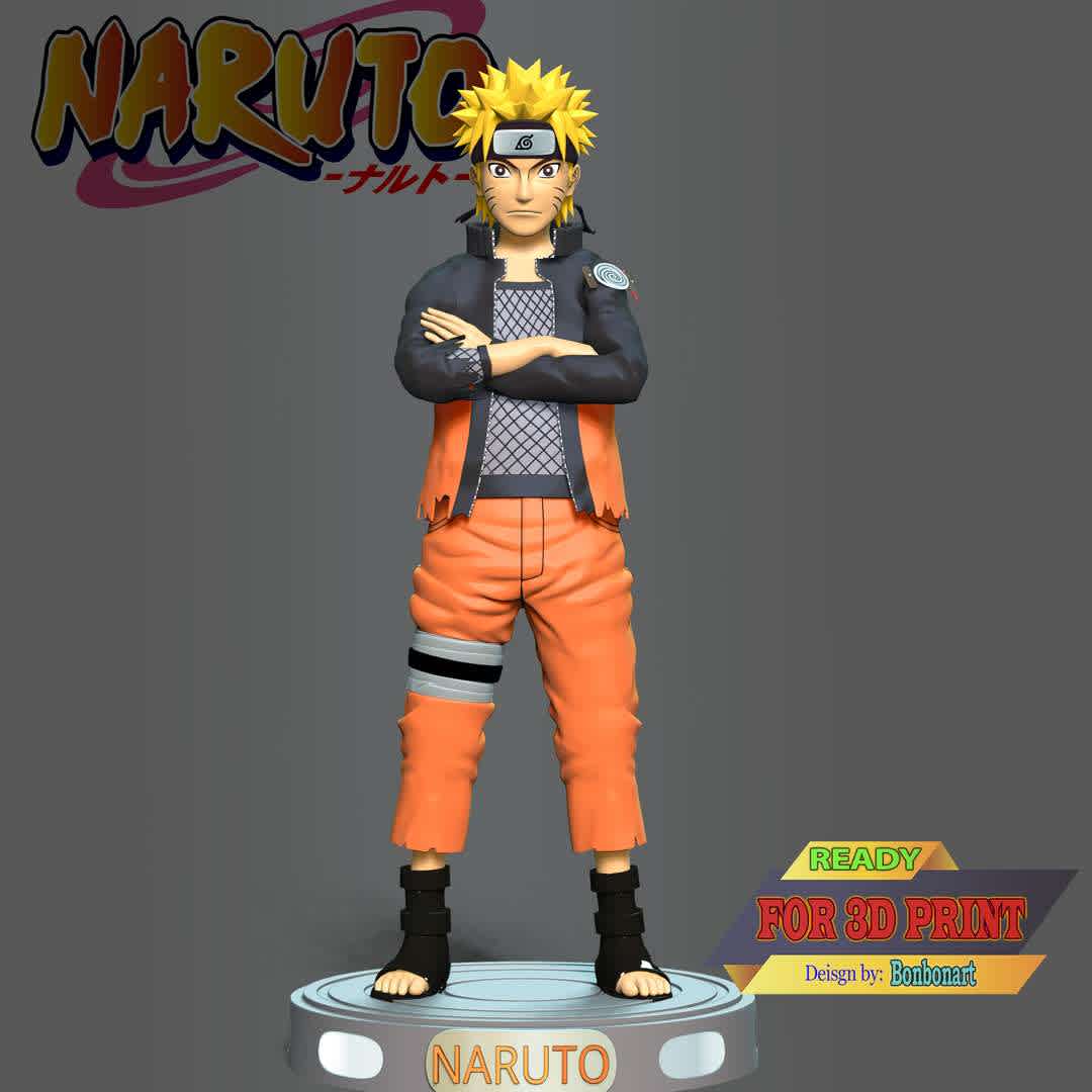 Naruto Fan Art - When you purchase this model, you will own:

- STL, OBJ file with 06 separated files (with key to connect together) is ready for 3D printing.

- Zbrush original files (ZTL) for you to customize as you like.

This is version 1.0 of this model.

Hope you like him. Thanks for viewing! - Os melhores arquivos para impressão 3D do mundo. Modelos stl divididos em partes para facilitar a impressão 3D. Todos os tipos de personagens, decoração, cosplay, próteses, peças. Qualidade na impressão 3D. Modelos 3D com preço acessível. Baixo custo. Compras coletivas de arquivos 3D.