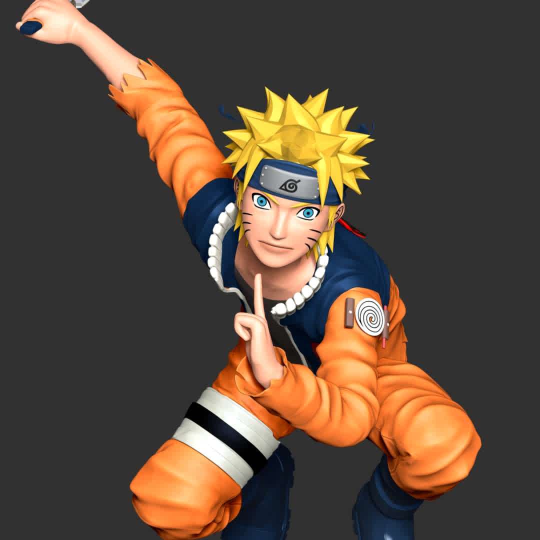 Naruto fan art - These information of model:

**- The height of current model is 20 cm and you can free to scale it.**

**- Format files: STL, OBJ to supporting 3D printing.**

Please don't hesitate to contact me if you have any issues question. - Os melhores arquivos para impressão 3D do mundo. Modelos stl divididos em partes para facilitar a impressão 3D. Todos os tipos de personagens, decoração, cosplay, próteses, peças. Qualidade na impressão 3D. Modelos 3D com preço acessível. Baixo custo. Compras coletivas de arquivos 3D.