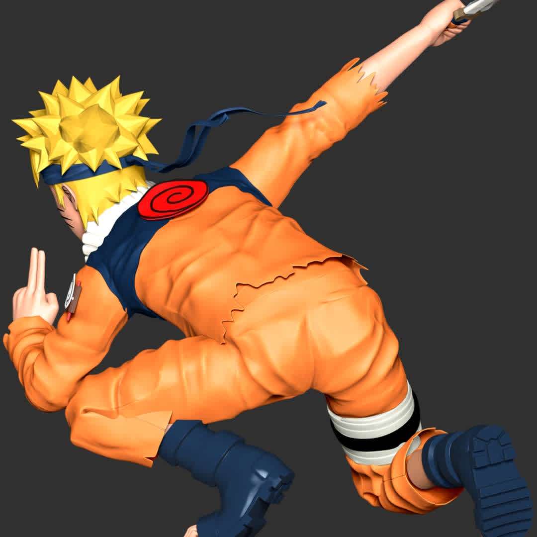 Naruto fan art - These information of model:

**- The height of current model is 20 cm and you can free to scale it.**

**- Format files: STL, OBJ to supporting 3D printing.**

Please don't hesitate to contact me if you have any issues question. - The best files for 3D printing in the world. Stl models divided into parts to facilitate 3D printing. All kinds of characters, decoration, cosplay, prosthetics, pieces. Quality in 3D printing. Affordable 3D models. Low cost. Collective purchases of 3D files.